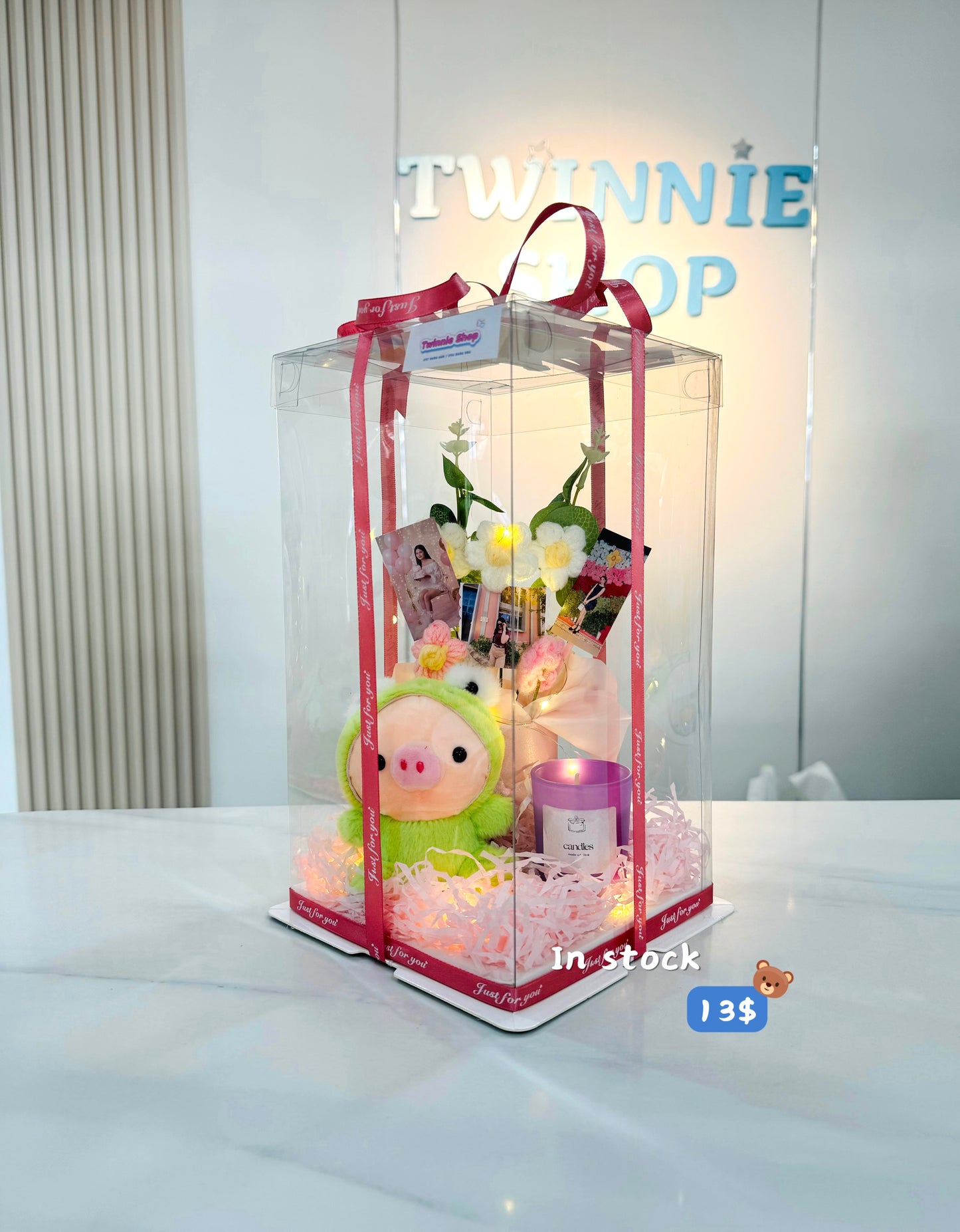 KCB | Pig candle photo flower set
