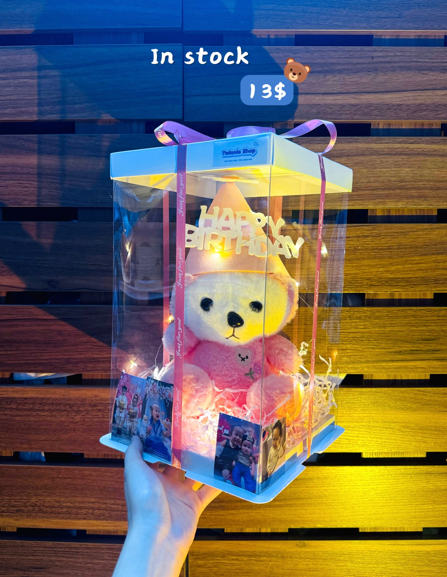 SRBBD | Pink bear birthday set
