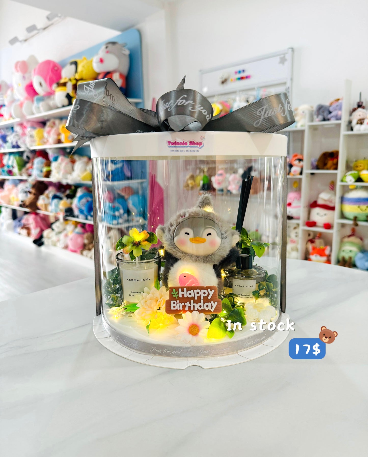 CD | Penguin candle flower set