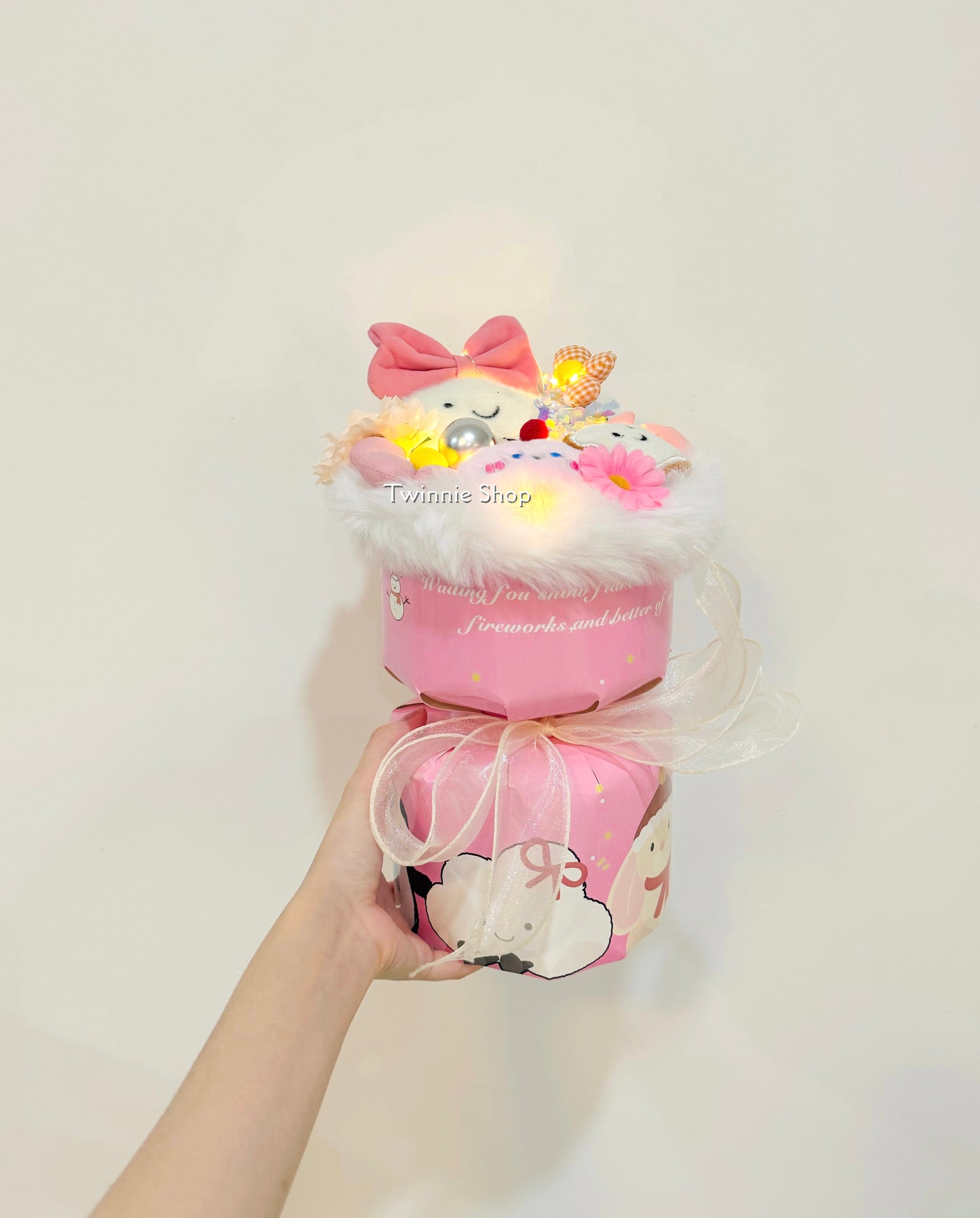 FW | Pink cloud flower bunch