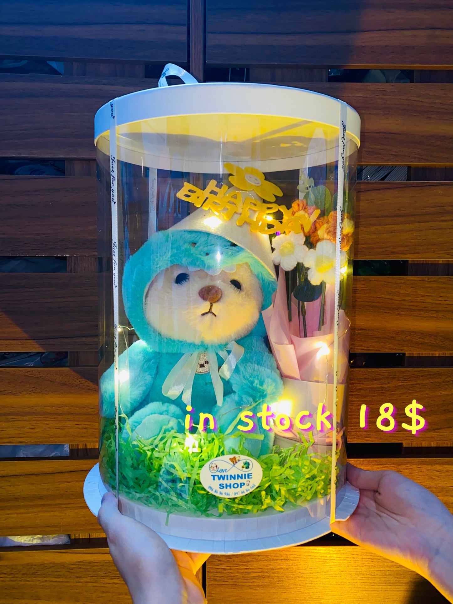 BD18 | Green Bear birthday set
