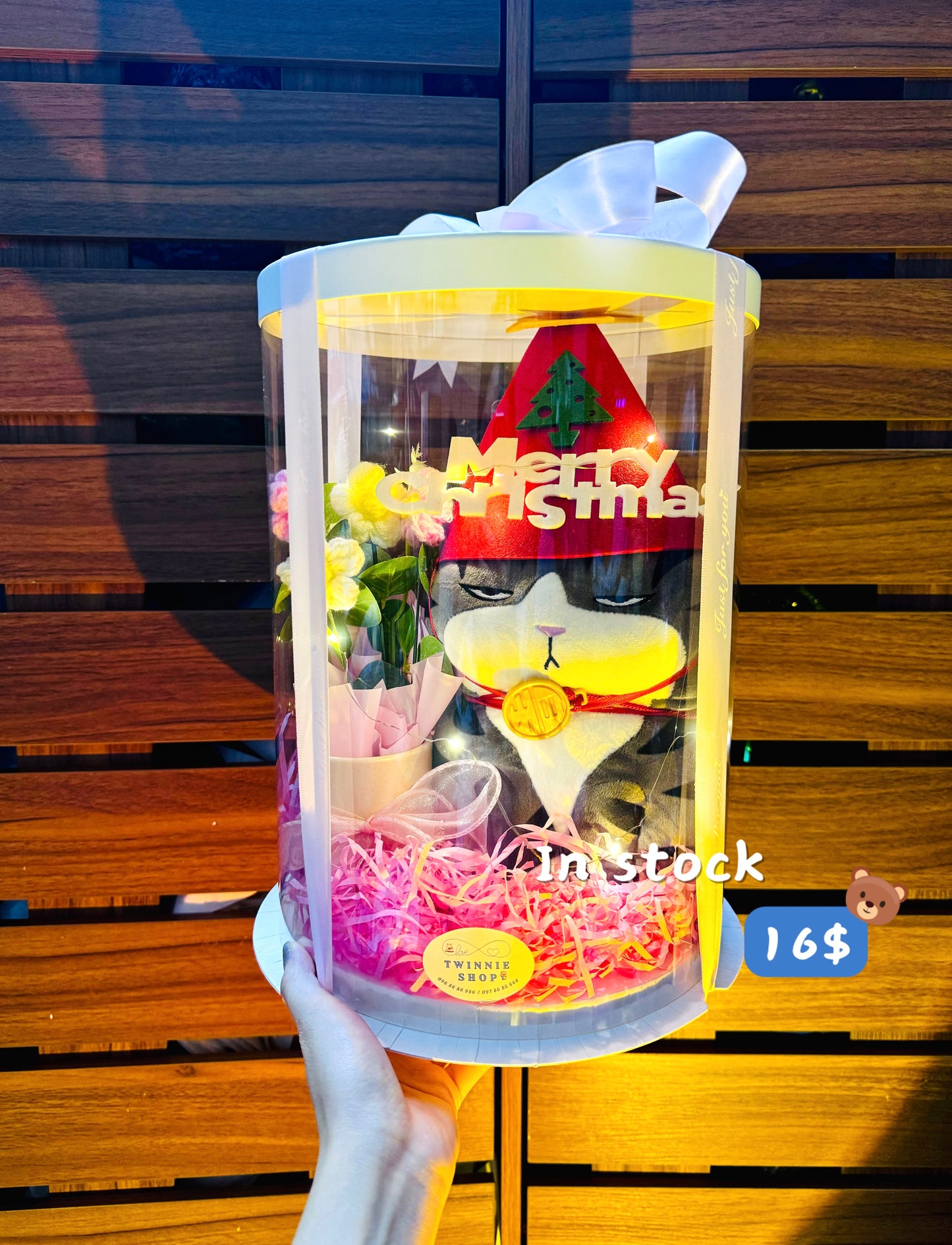 Xmas | cat flower gift set