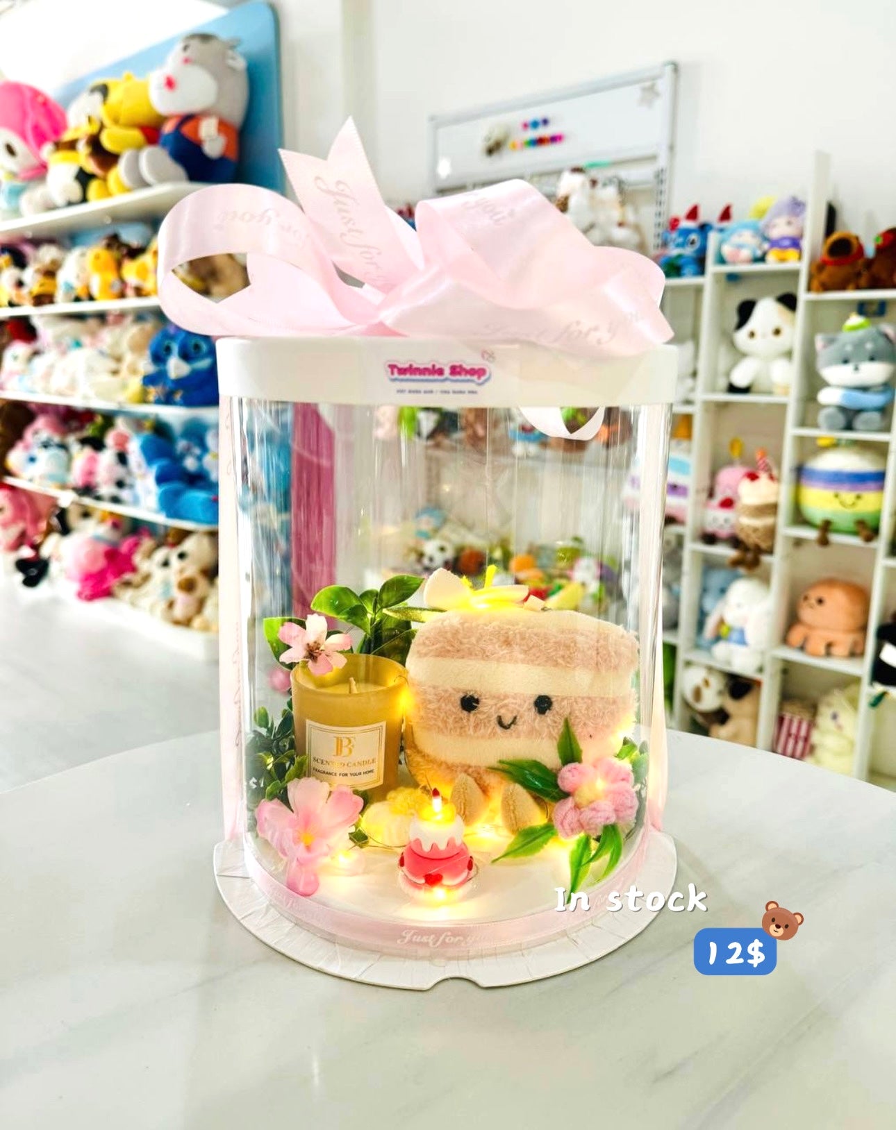 CD | Cake keychain candle set