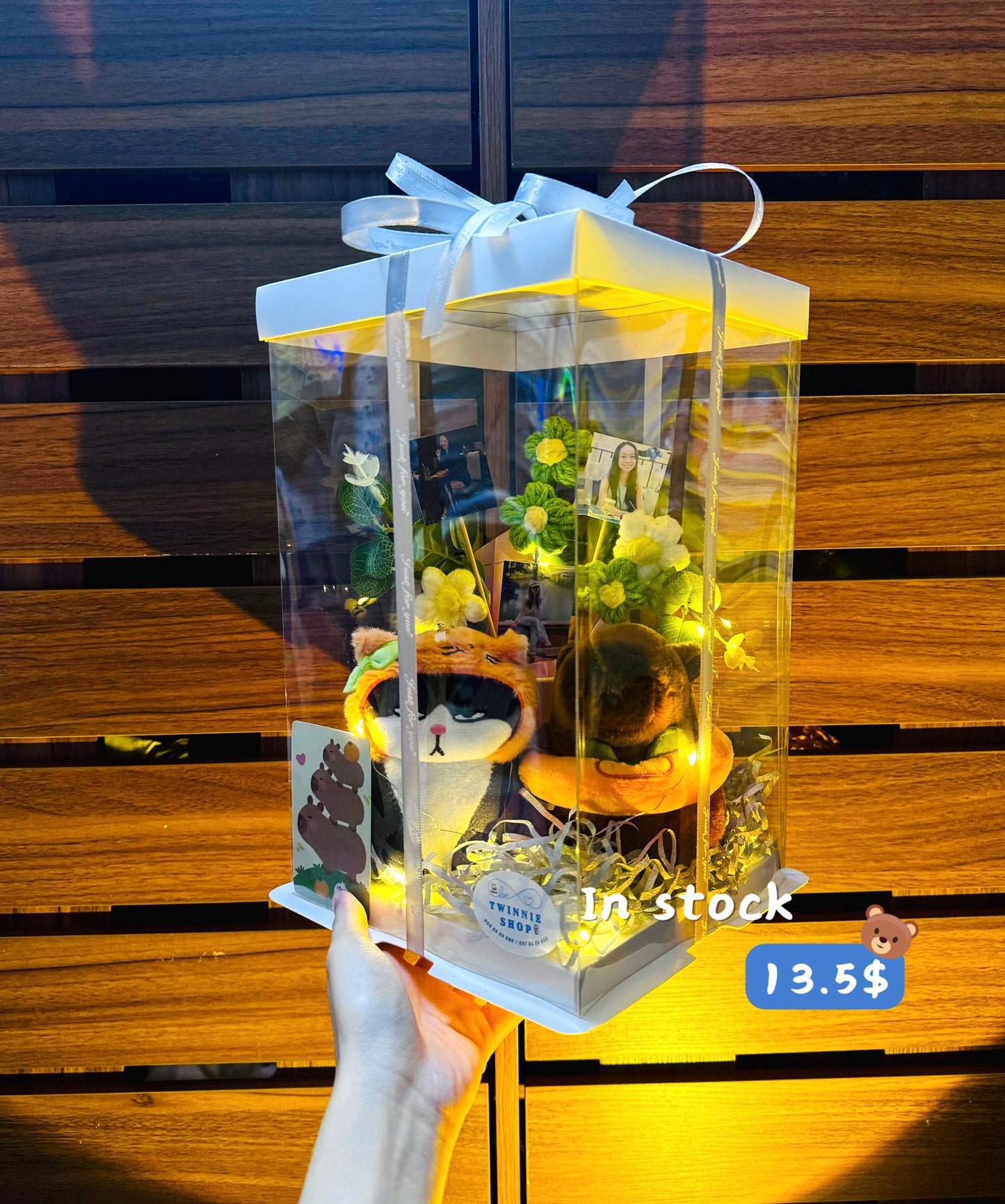 KCB | Keychain couple photo flower box