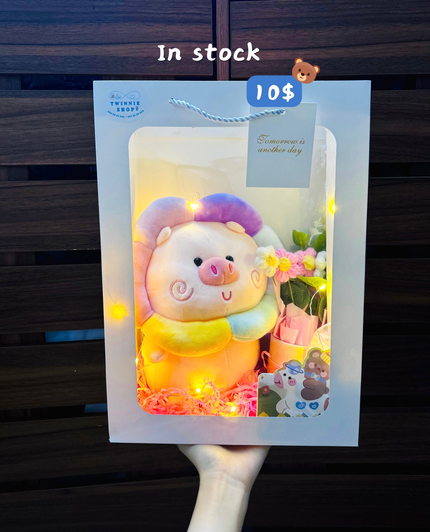 SRBFW | Rainbow pig flower set
