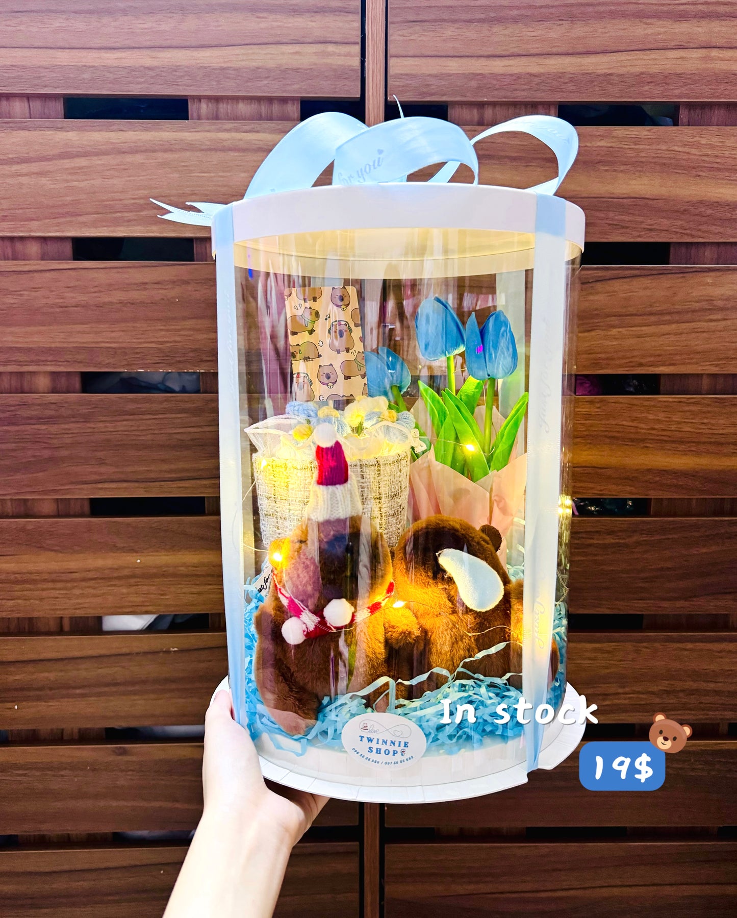 KCB | Capybara keychain flower bunch set