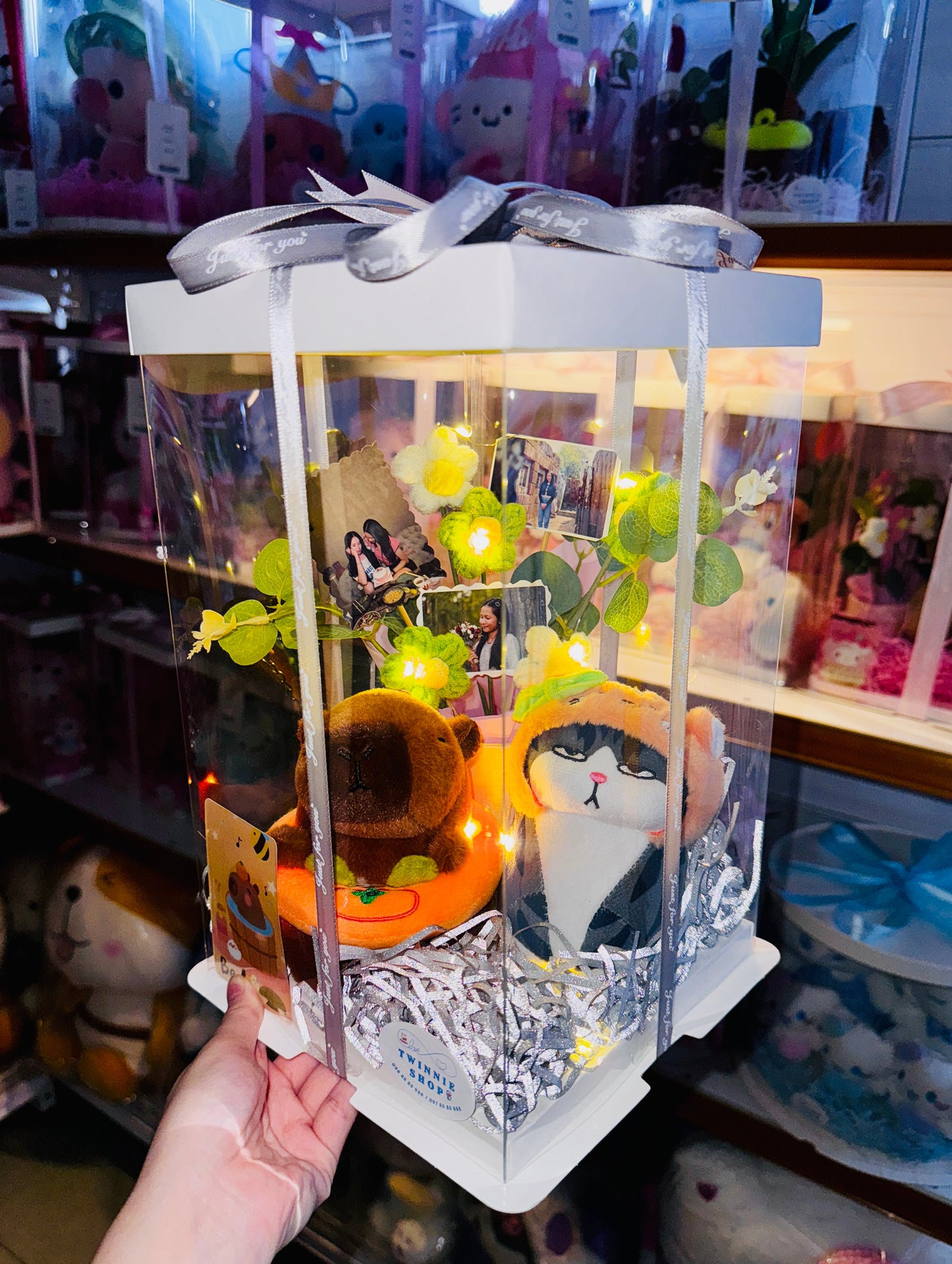 KCB | Keychain couple photo flower box