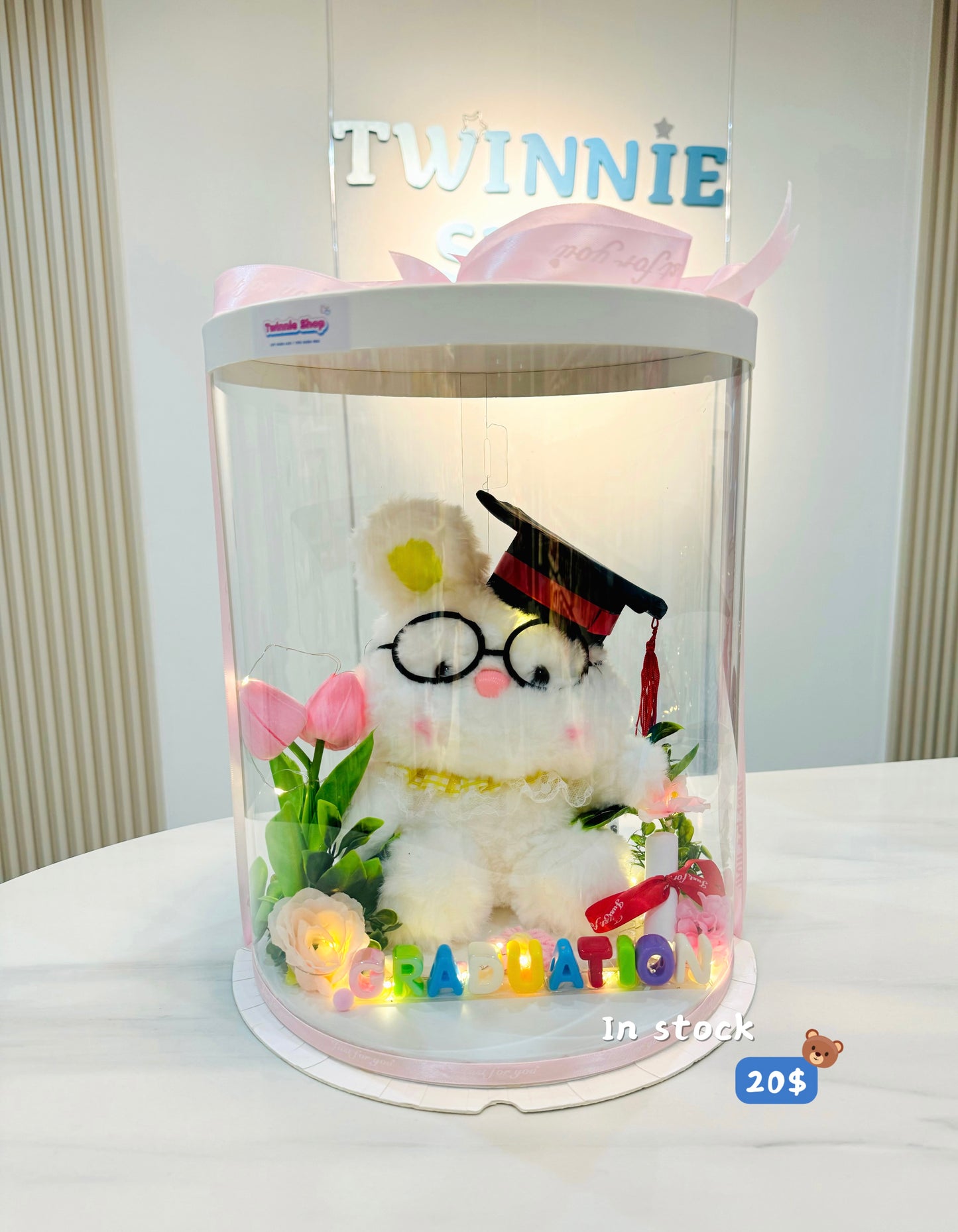 GRA | Rabbit graduate flower set