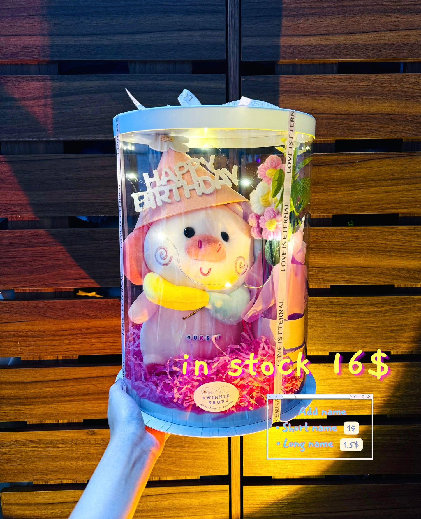 BD16 | rainbow pig birthday gift box