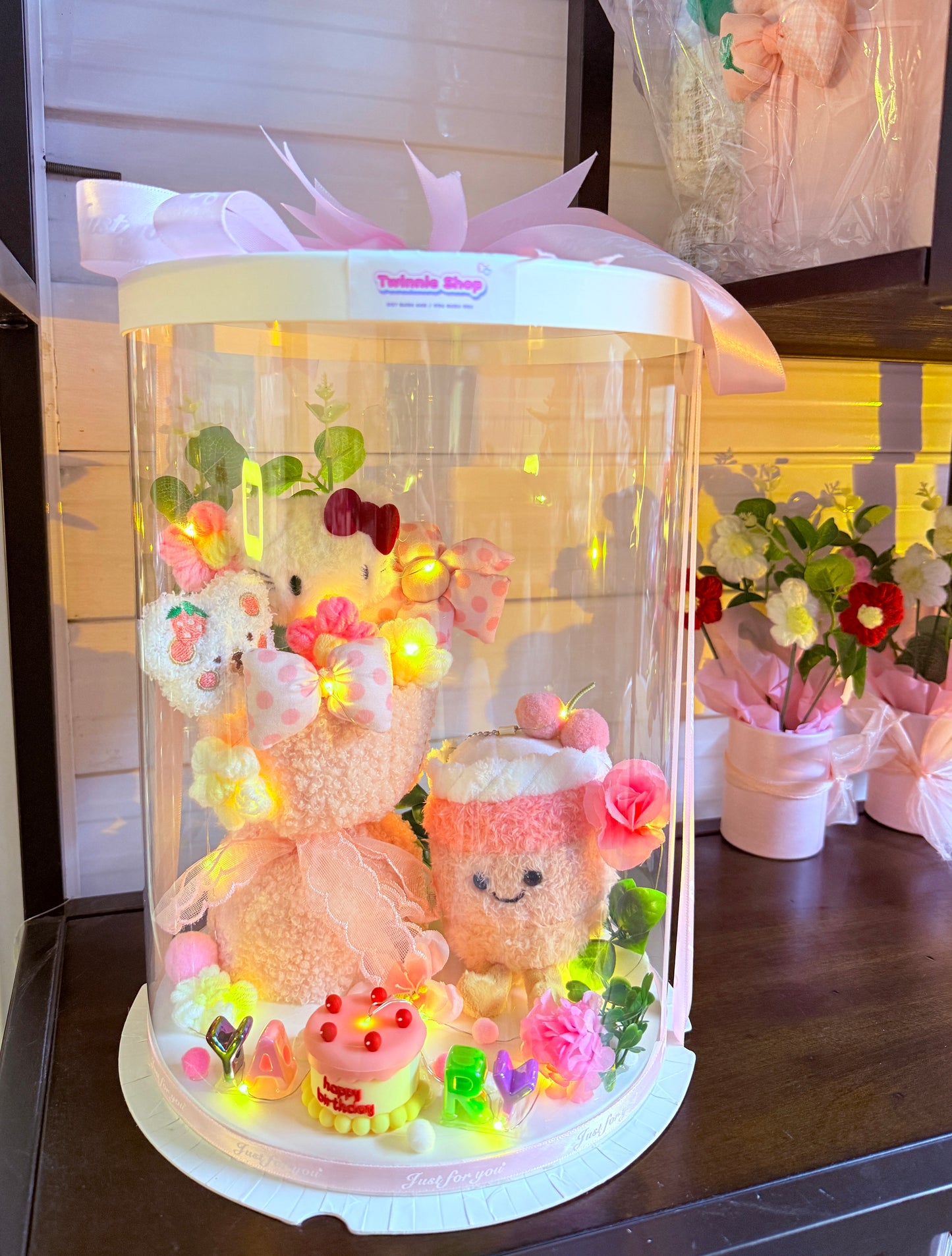 FWB | Pink birthday flower set