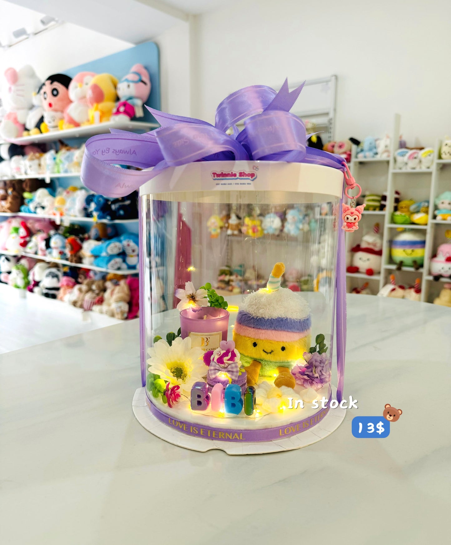 CD | Cake keychain candle set