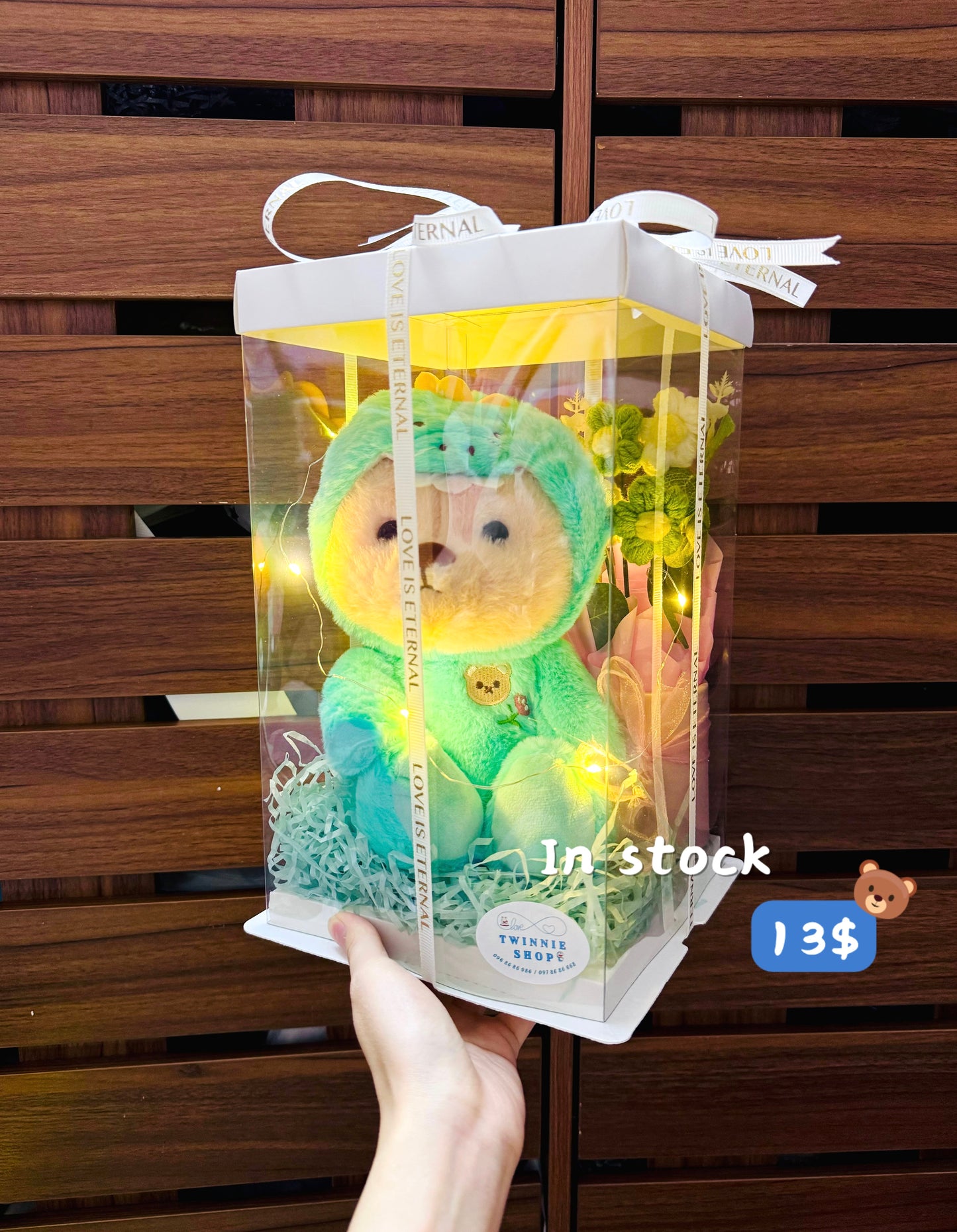 SRBFW | Green Bear flower set