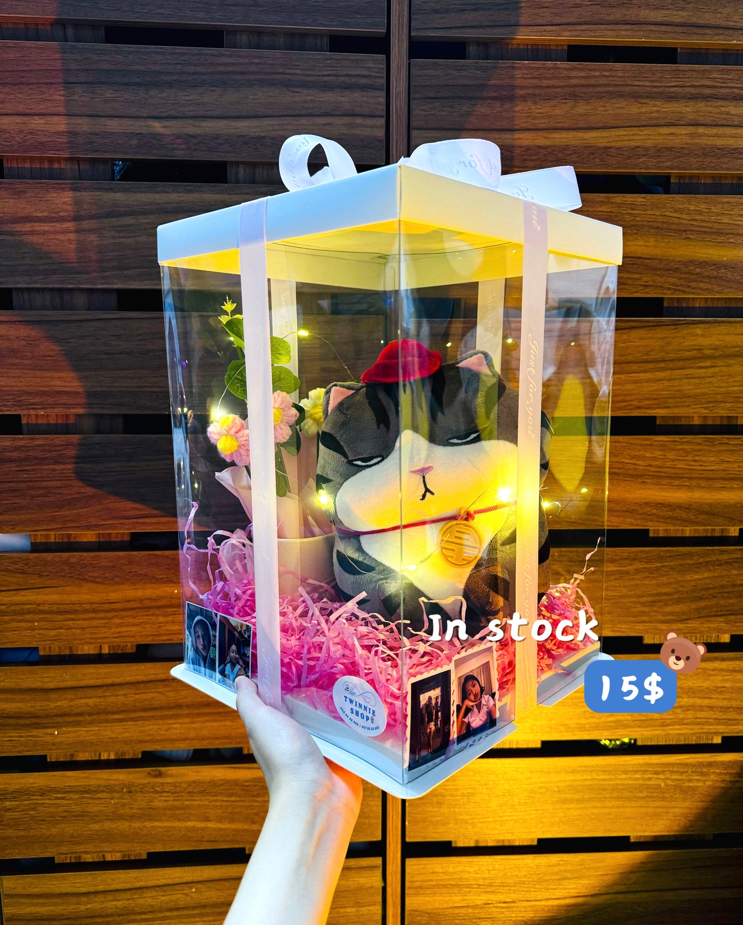 SRBFW | Cat flower round box