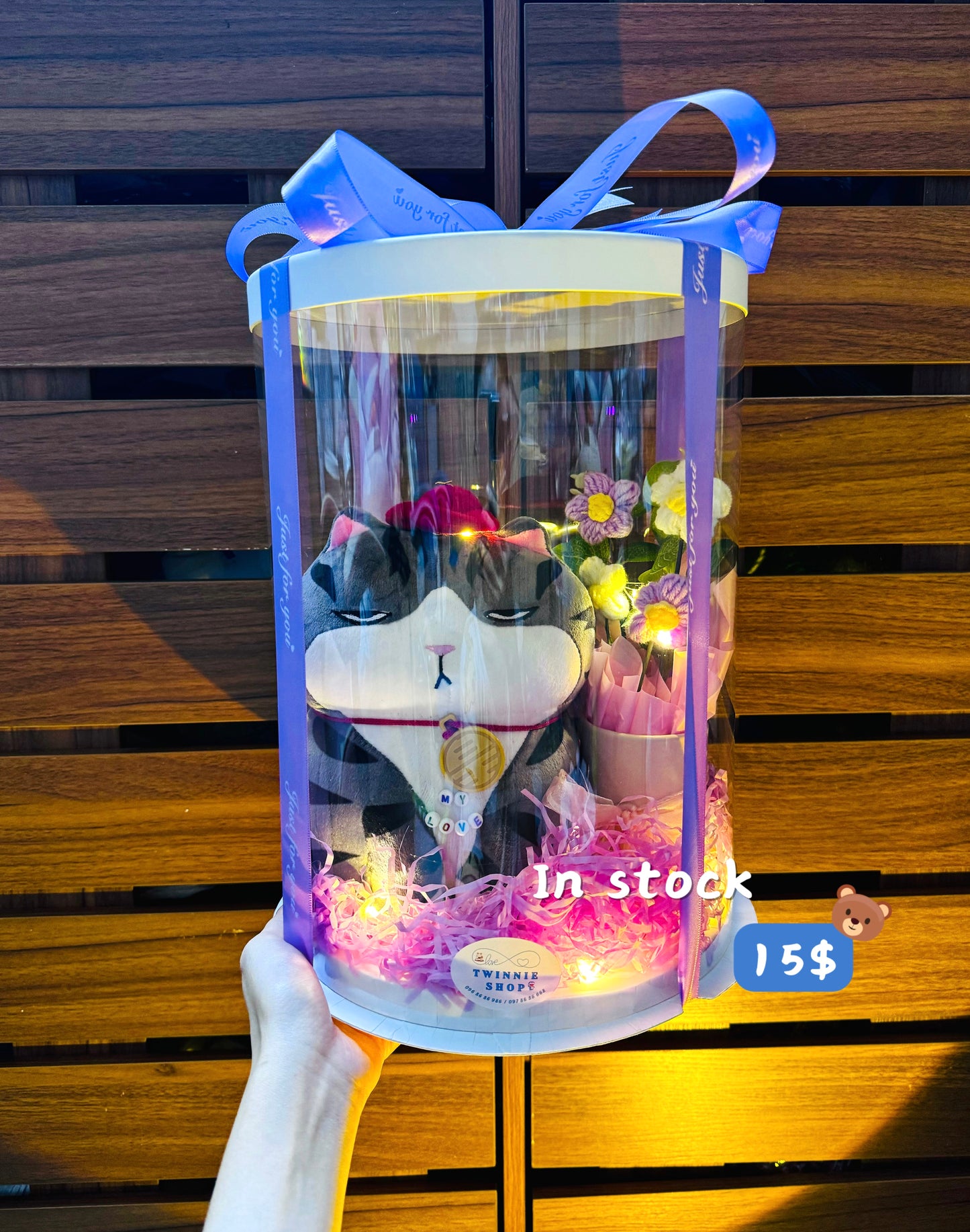 SRBFW | Cat flower round box