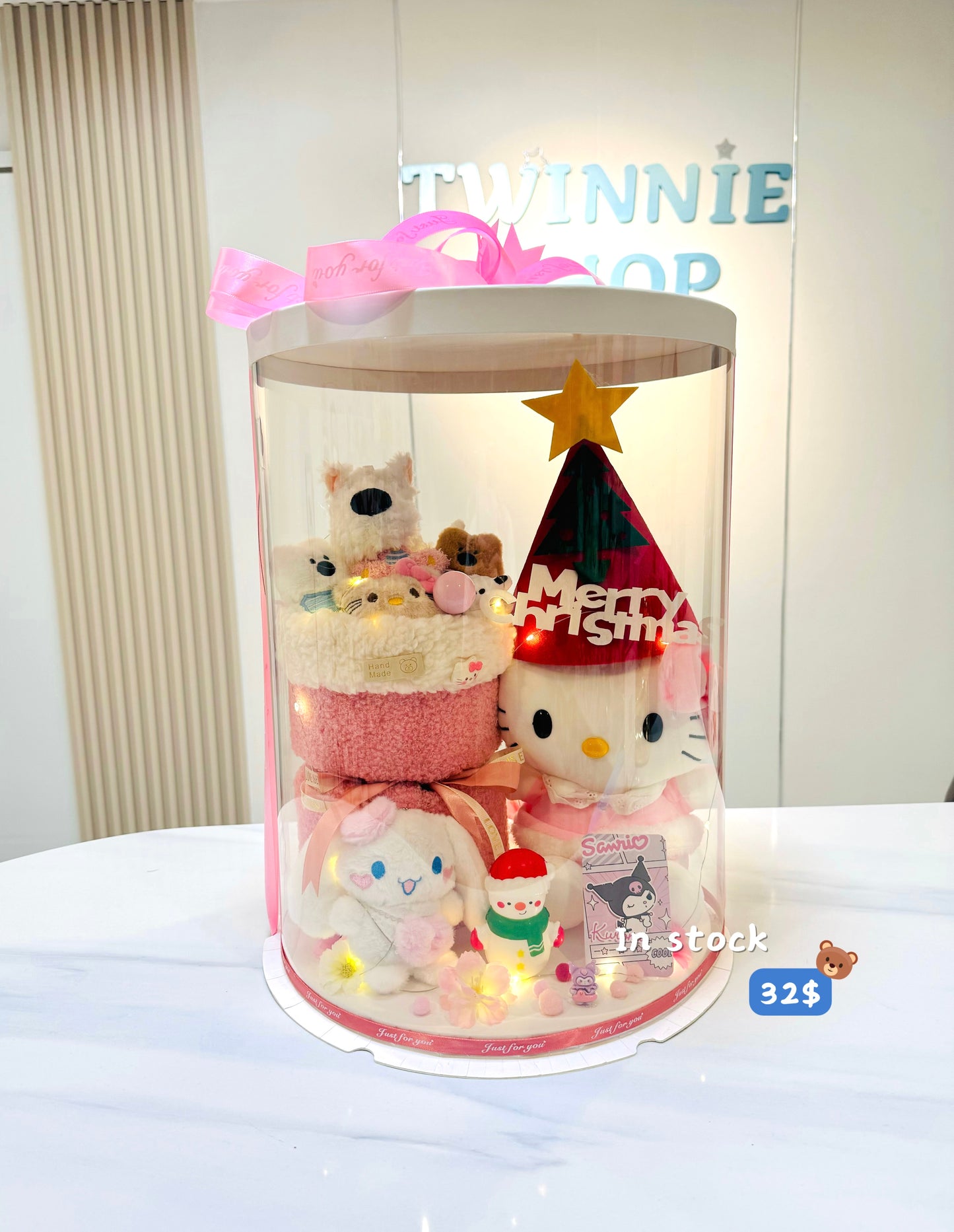 Xmas | Pink flower big set