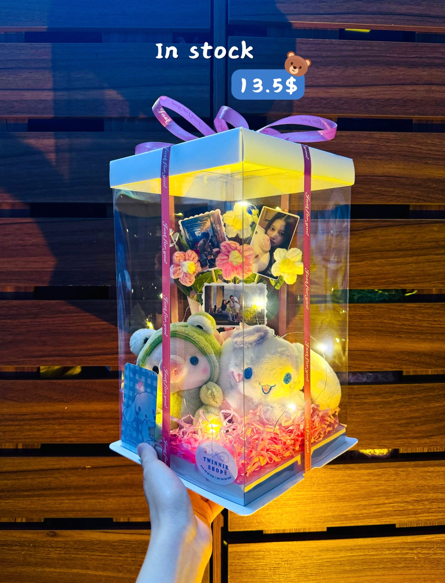 KCB | Keychain couple photo flower box