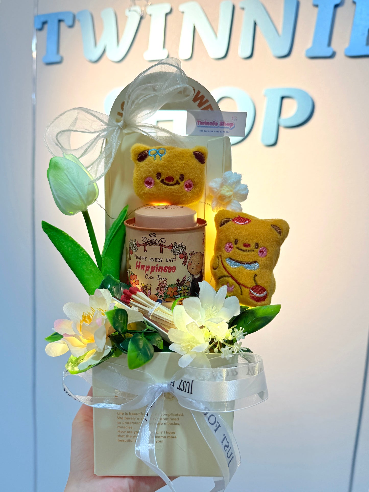 CD | Butterbear candle flower set