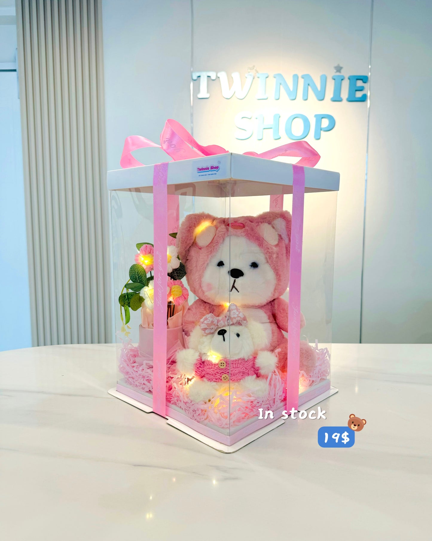 SRBM | Pink bear gift set