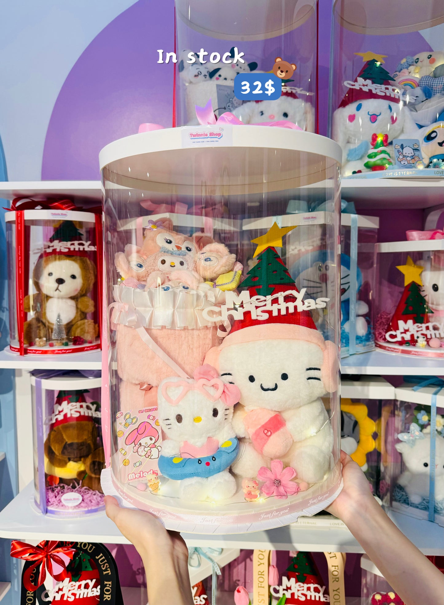 Xmas | White Pink Christmas set