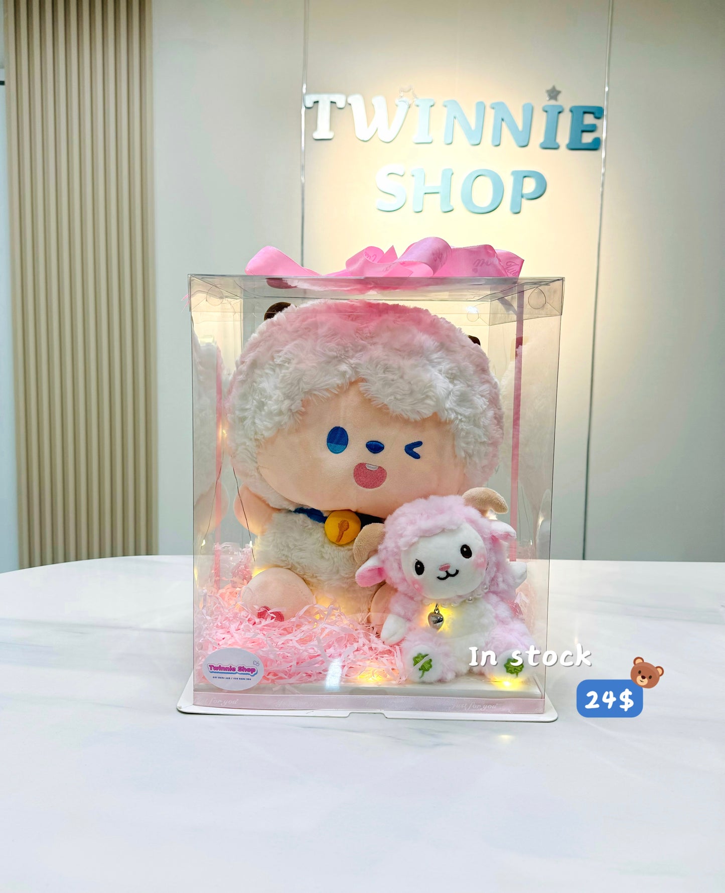 BB | Sheep big pink set