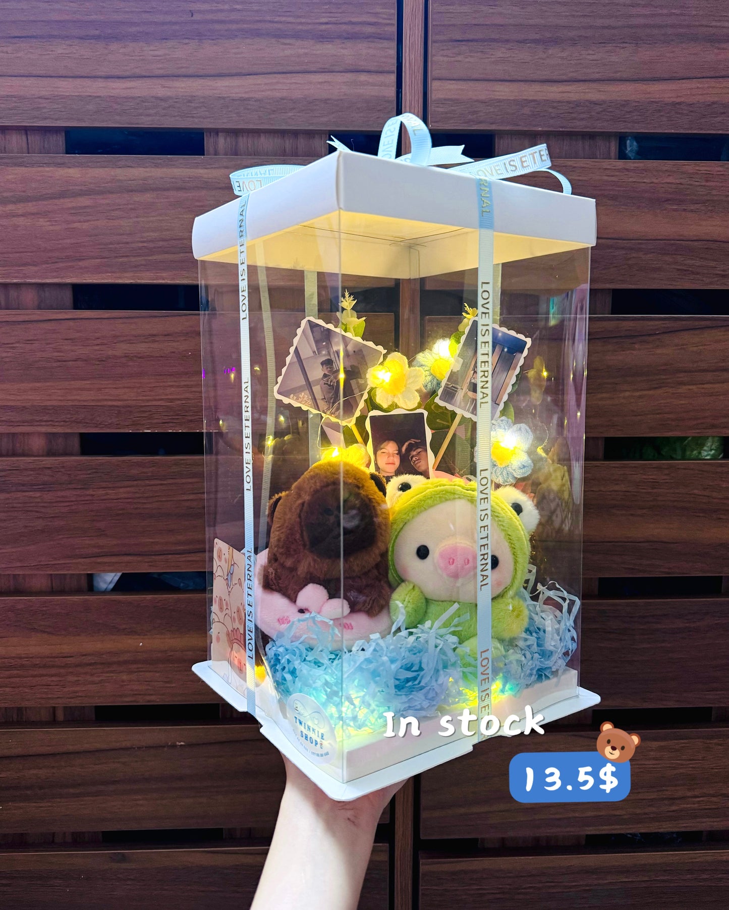 KCB | Keychain couple photo flower box