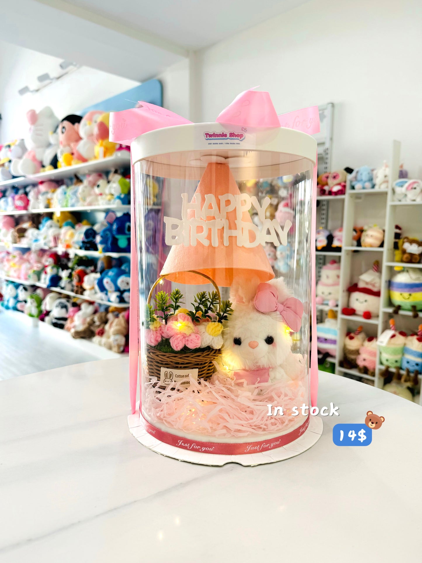 KCB | Bunny birthday flower set