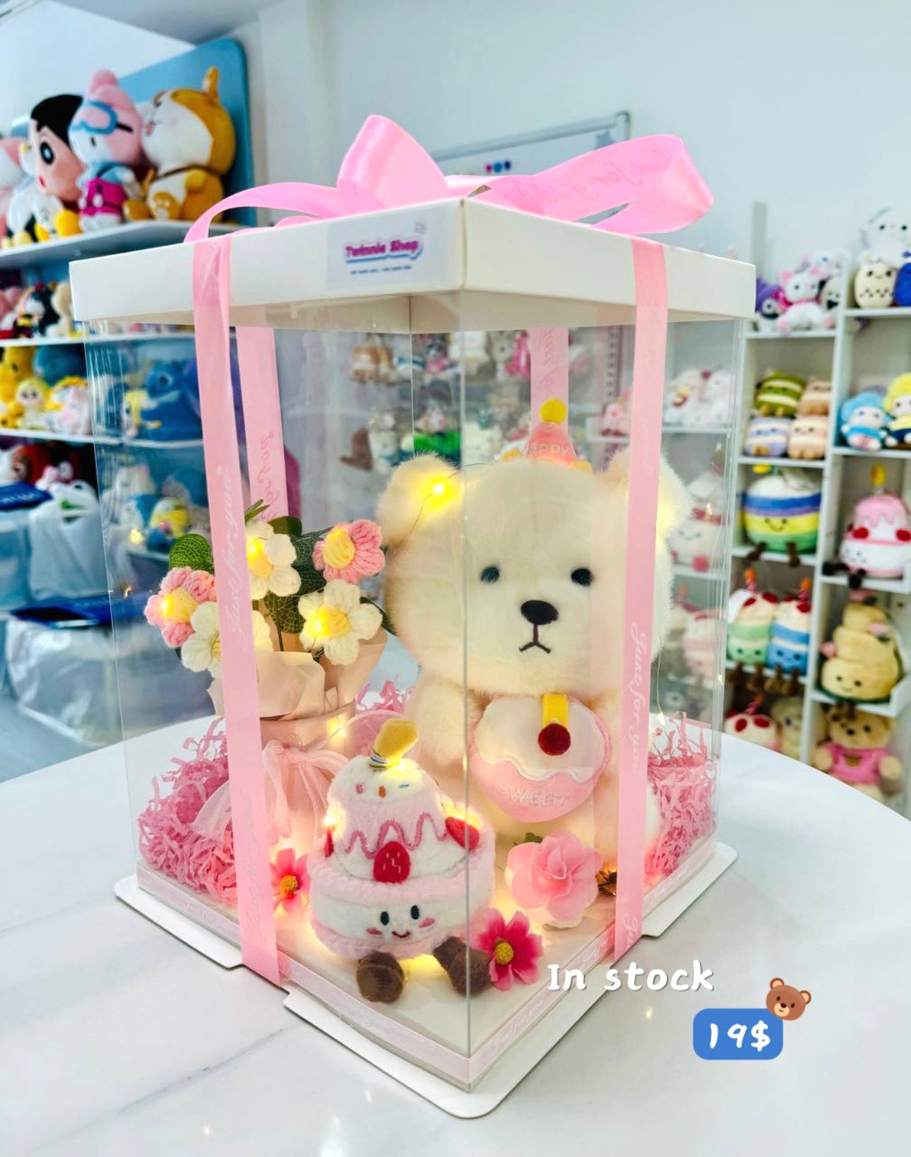SRBM | Pink bear mix cake set