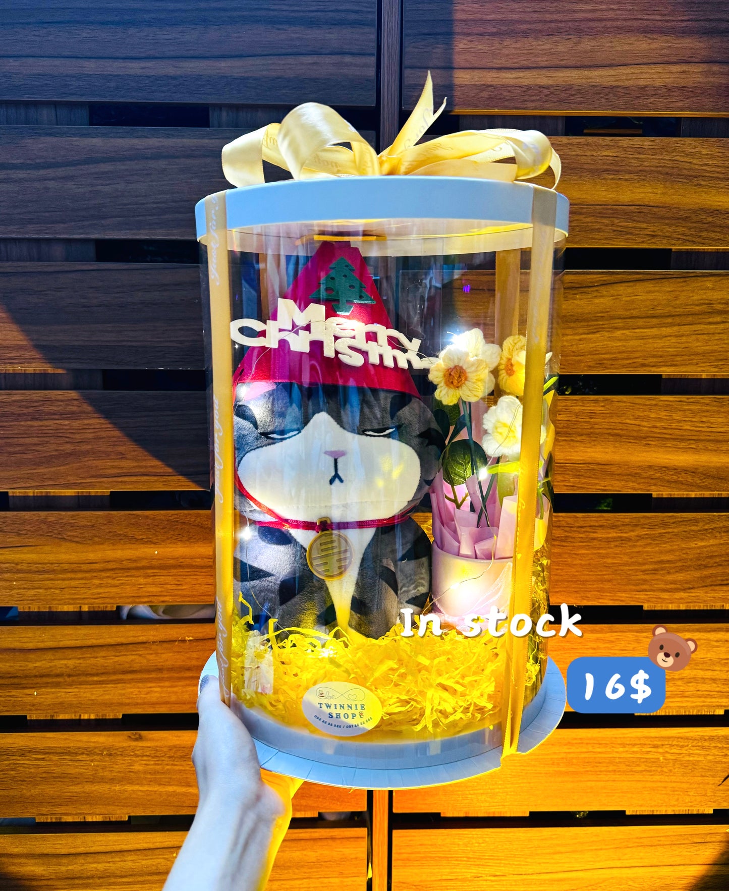 Xmas | cat flower gift set