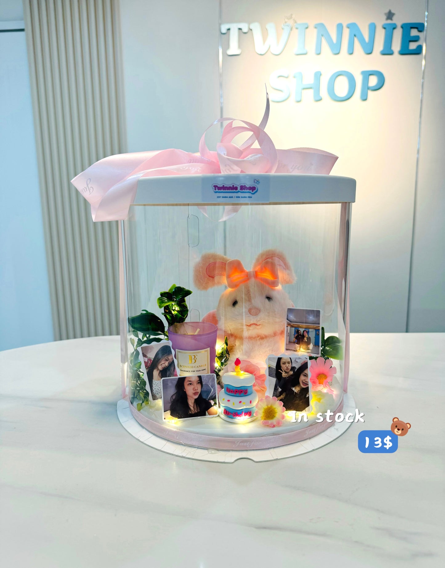 CD | Rabbit candle cake photo set