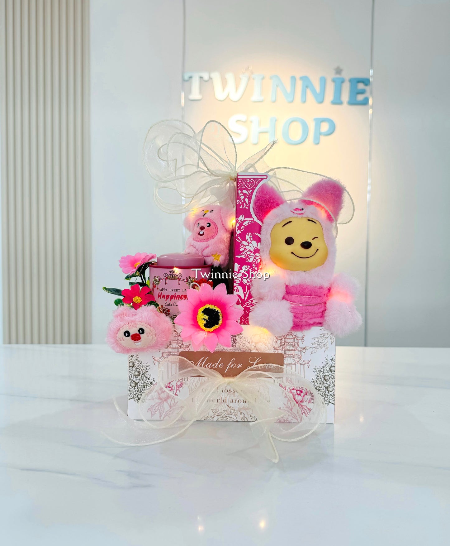 CD | Pink candle flower set