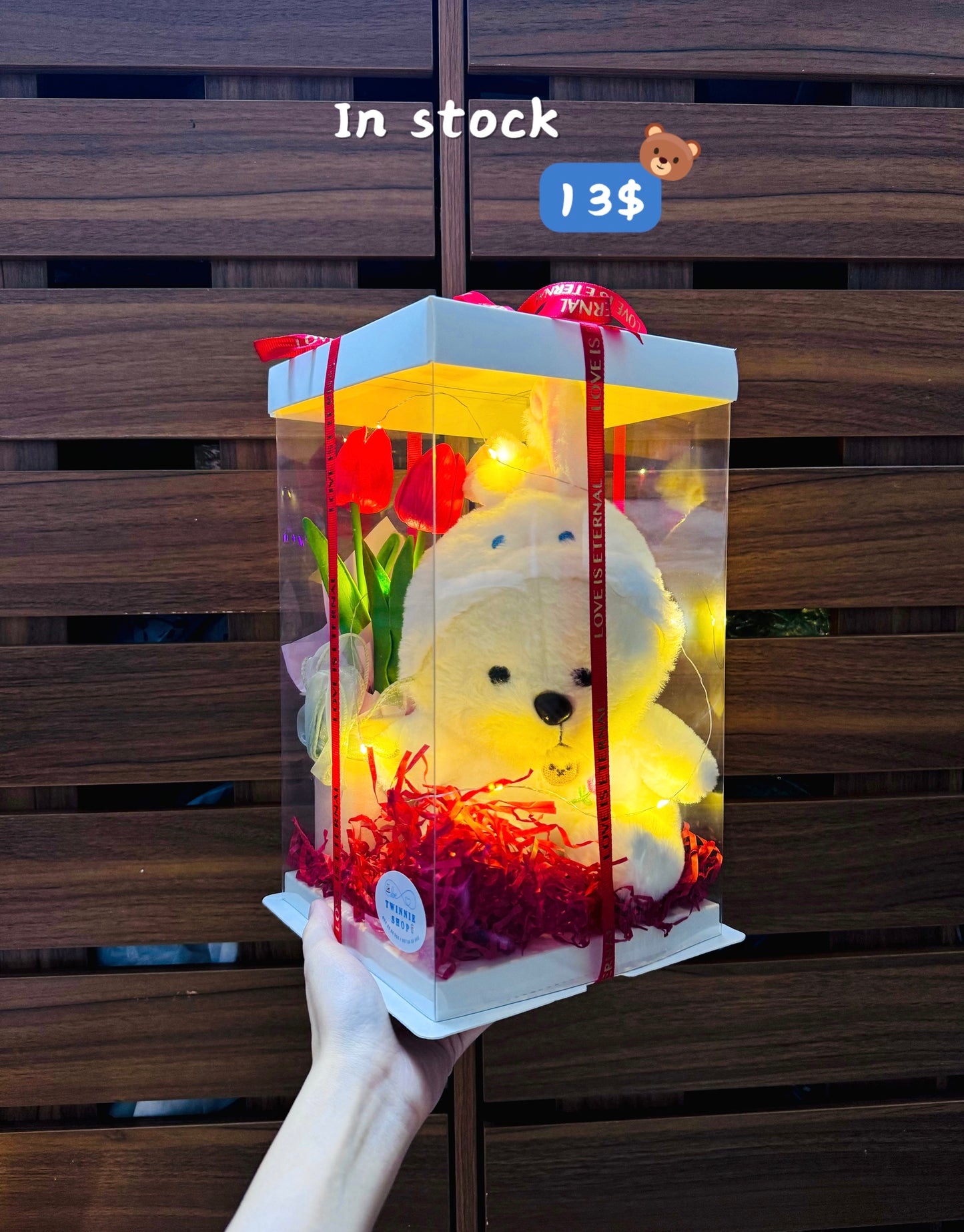 SRBFW | Teddy bear flower box