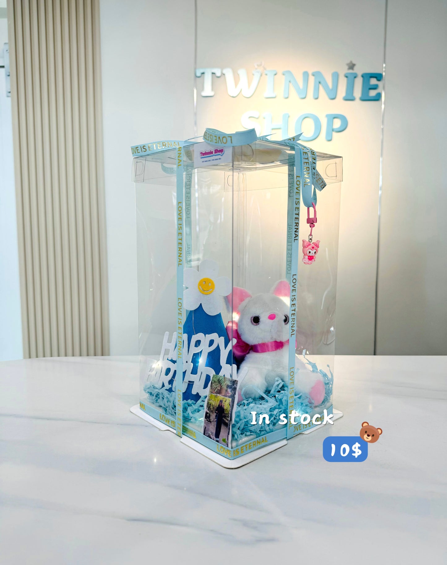 KCB | White cat birthday set