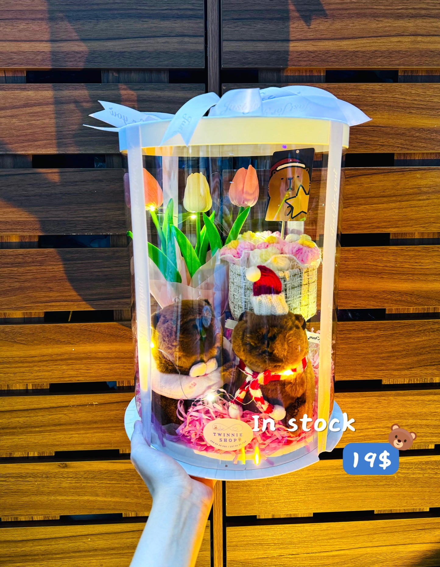 KCB | Capybara keychain flower bunch set