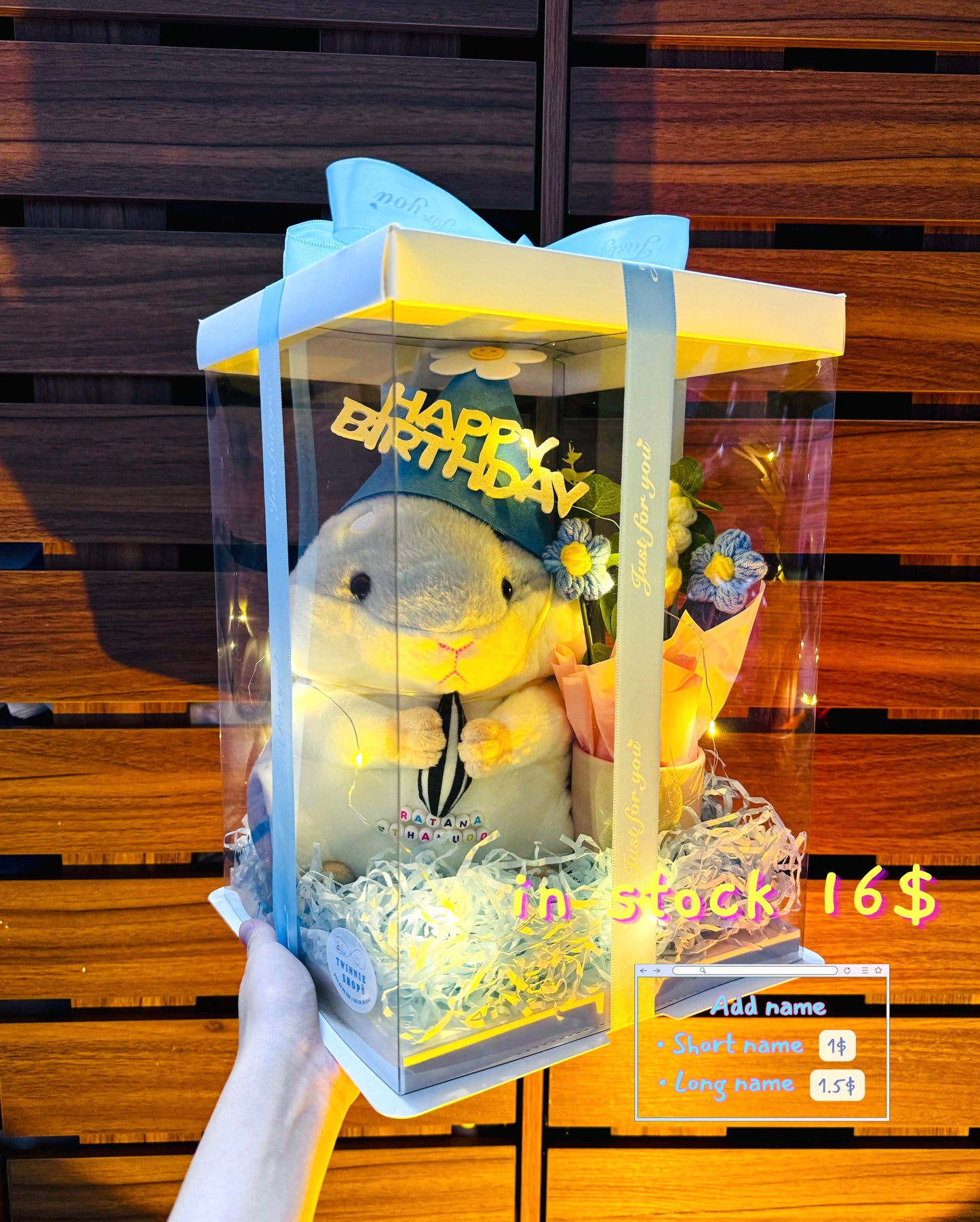 BD16 | Blue Hamster birthday set