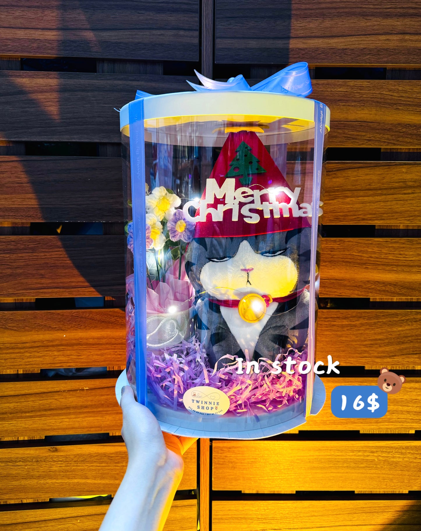 Xmas | cat flower gift set