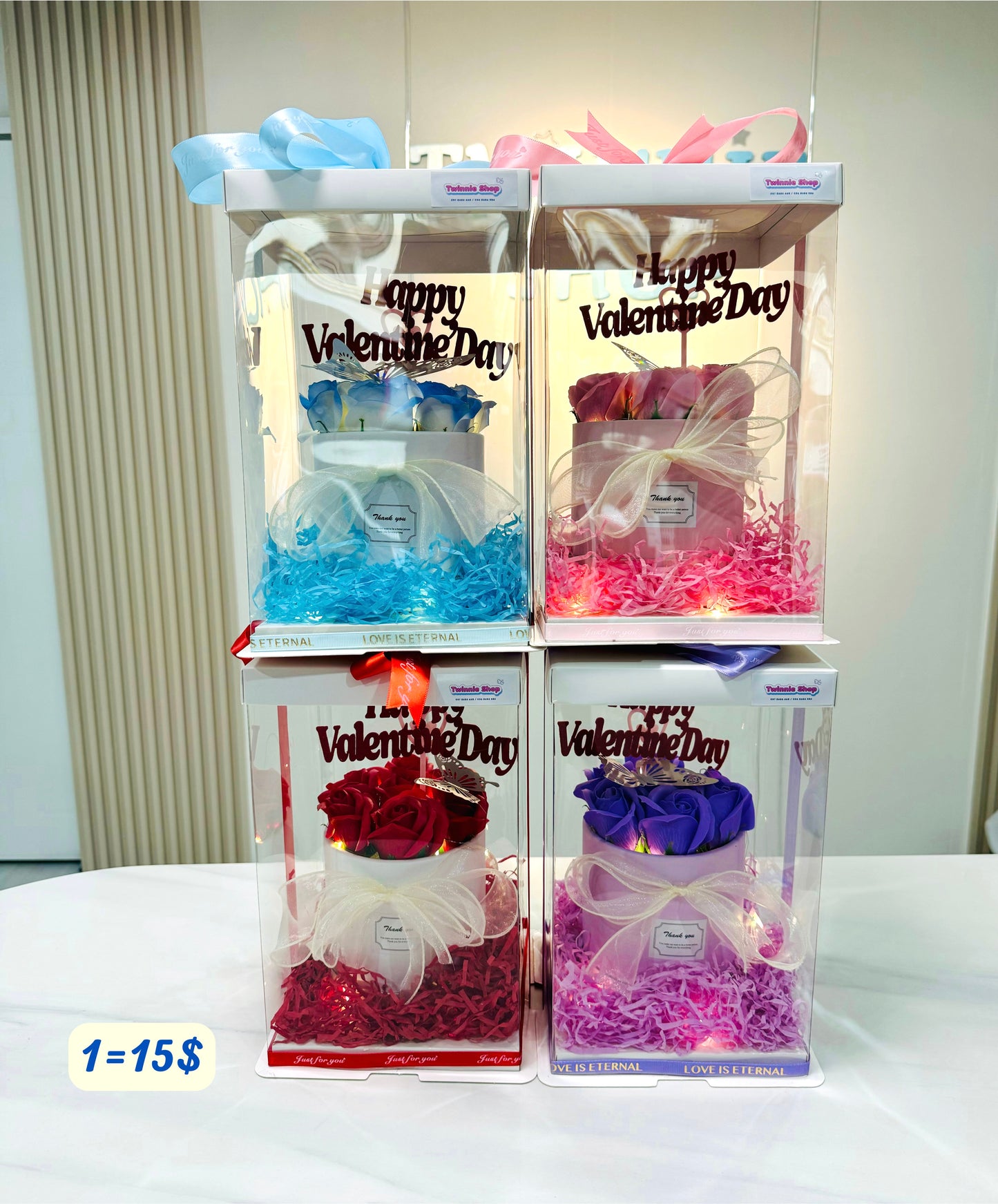 FWB | Rose bucket valentine set