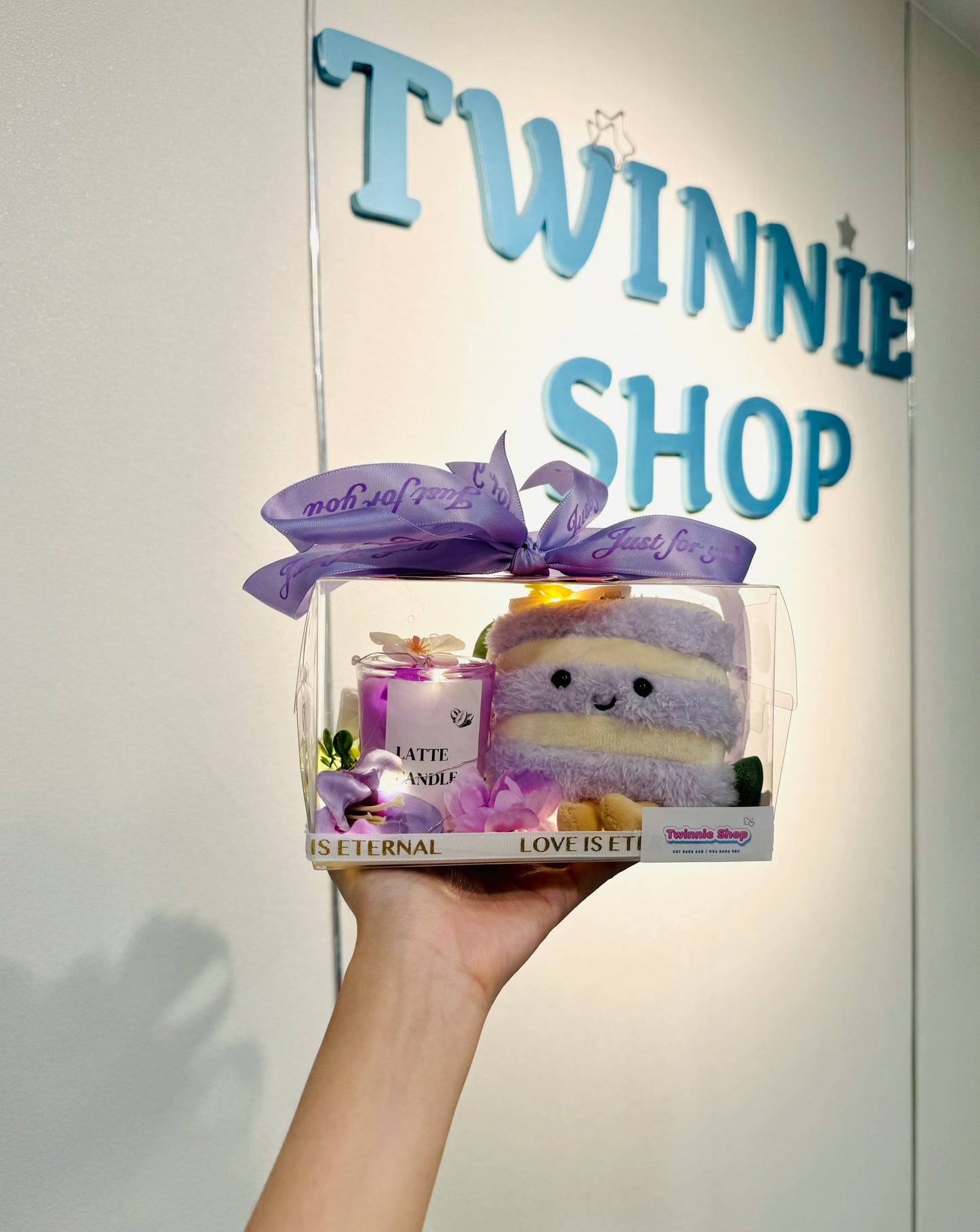 CD | Purple cake candle set
