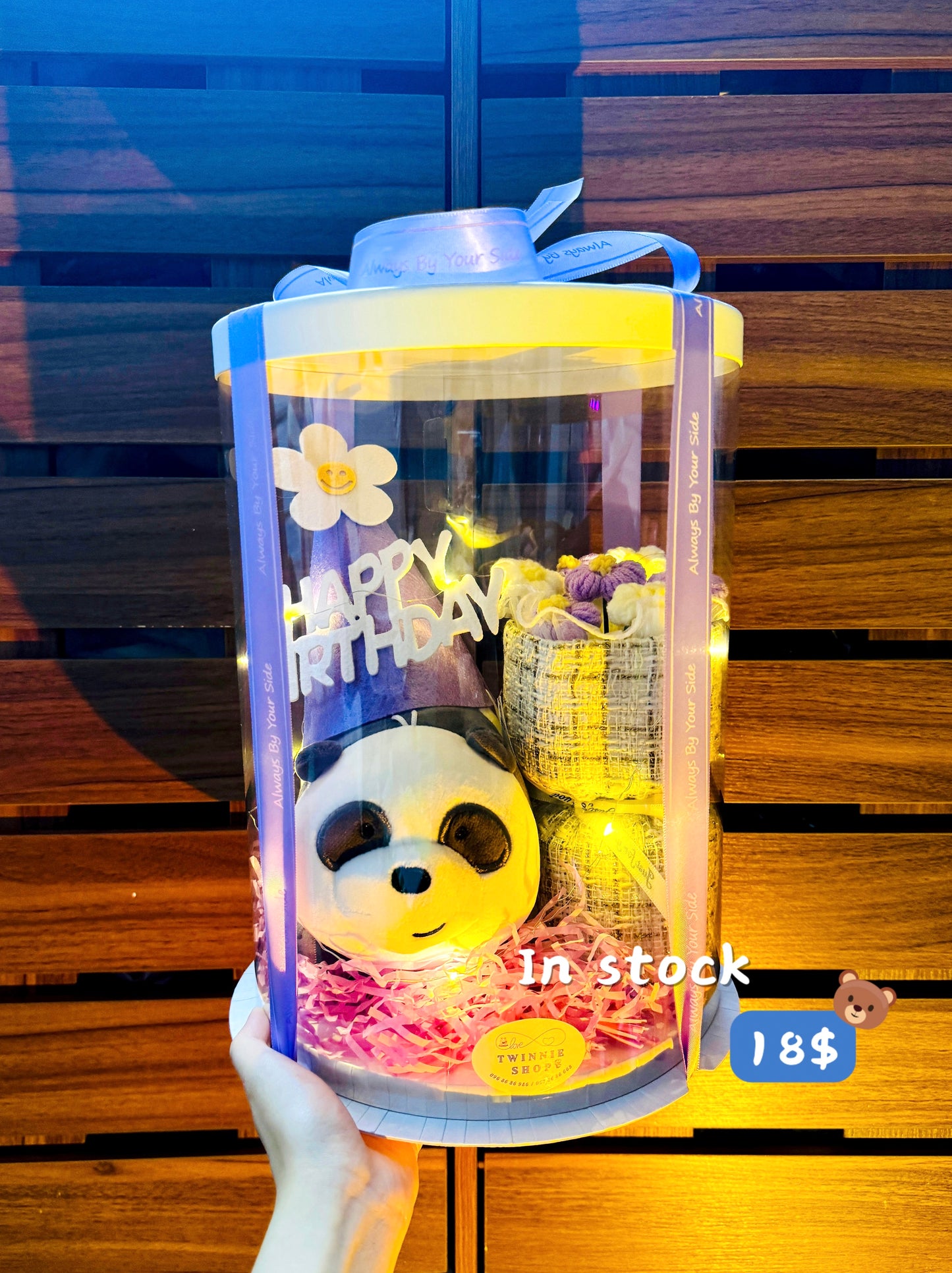 BD18 | Panda birthday flower bunch set