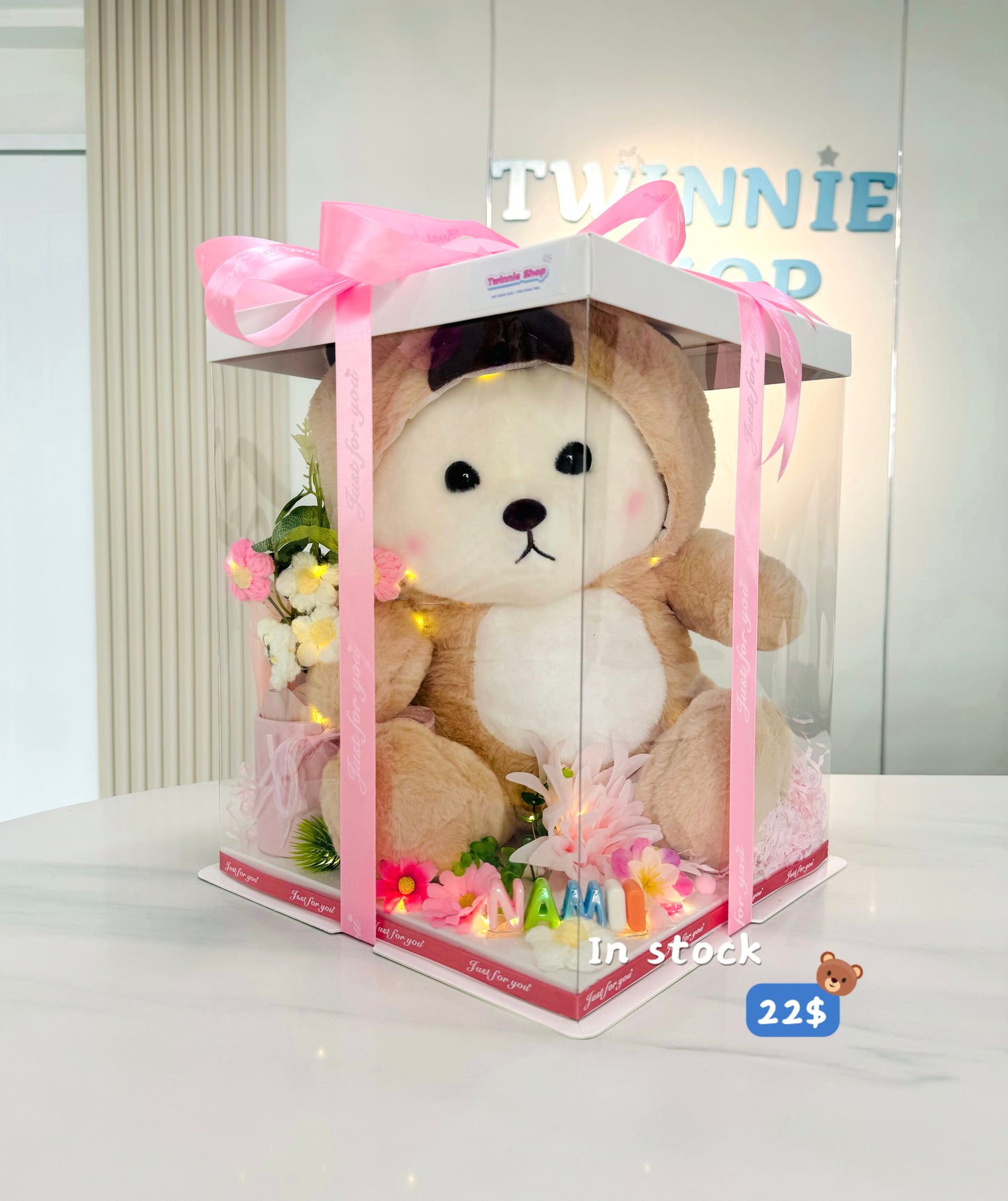 BB | Brown bear flower set