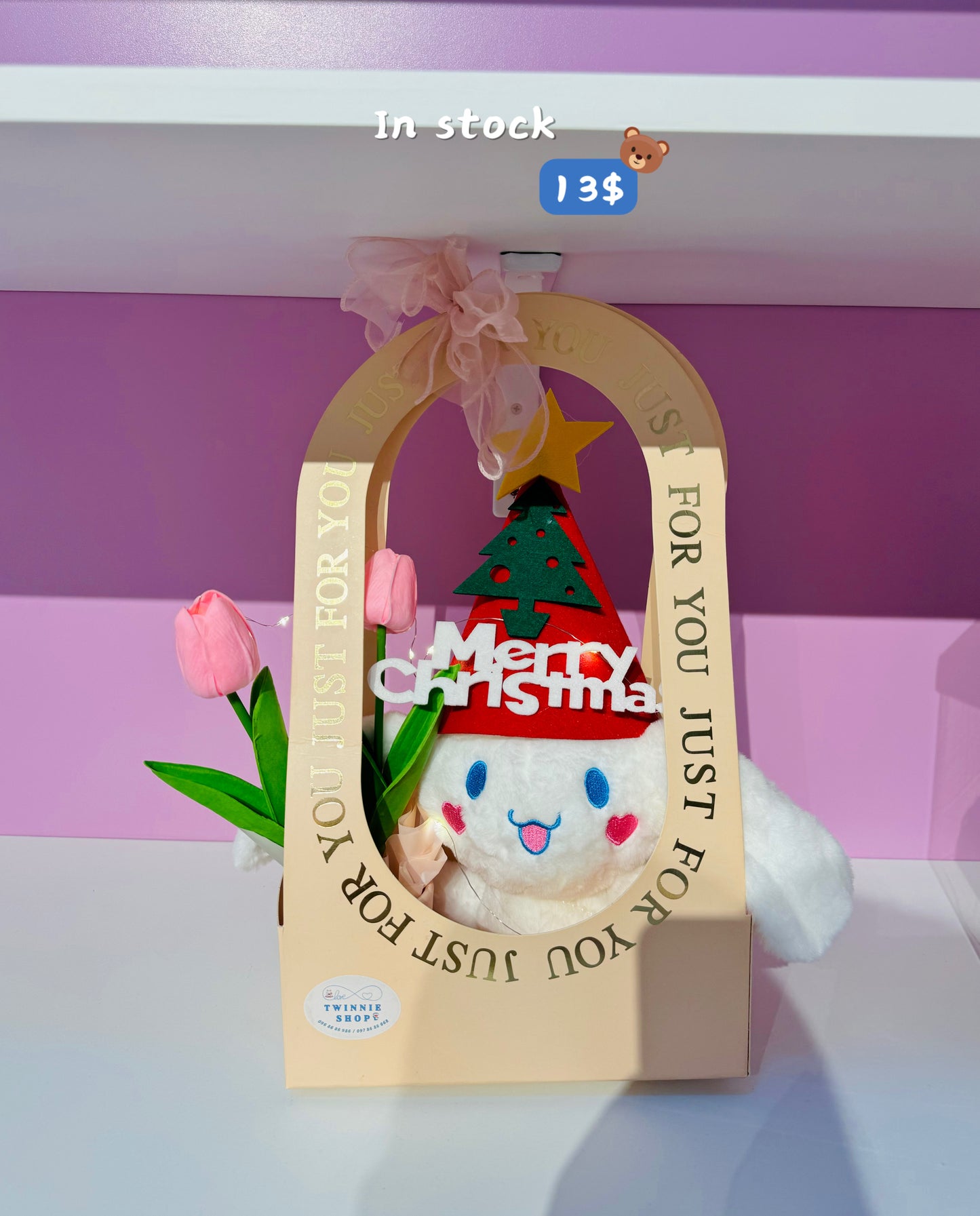 Xmas | Cinamoroll tulip gift bag