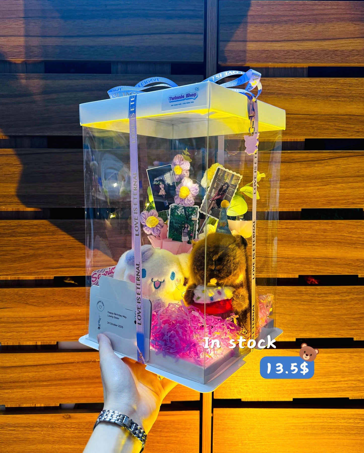 KCB | Keychain couple photo flower box