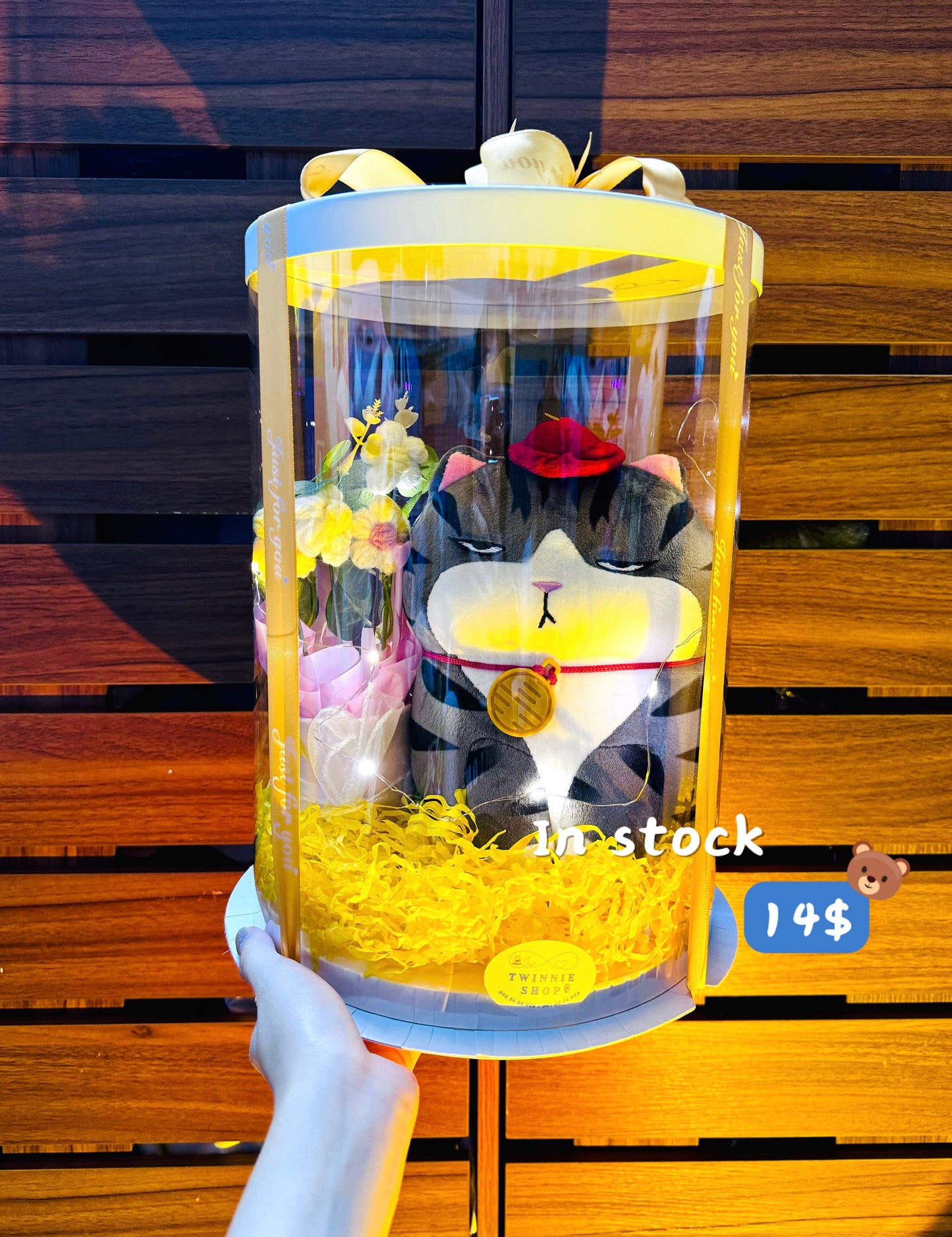 SRBFW | Cat flower round box