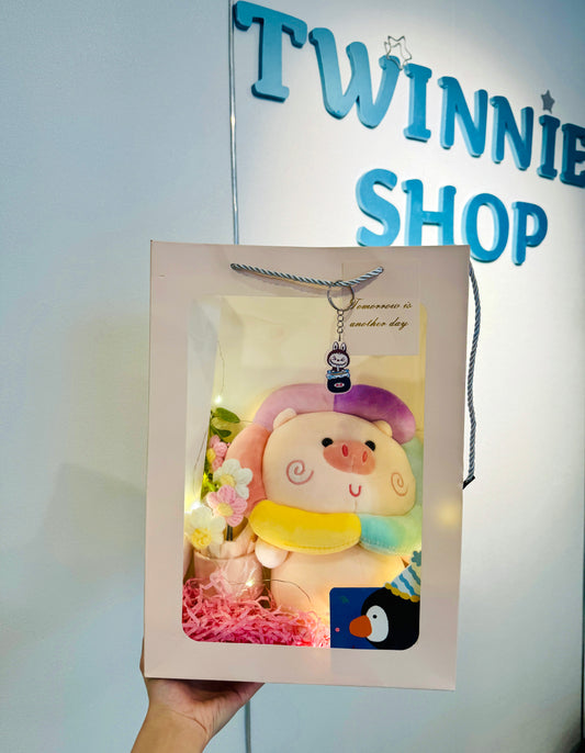 SRBFW | Rainbow pig flower set