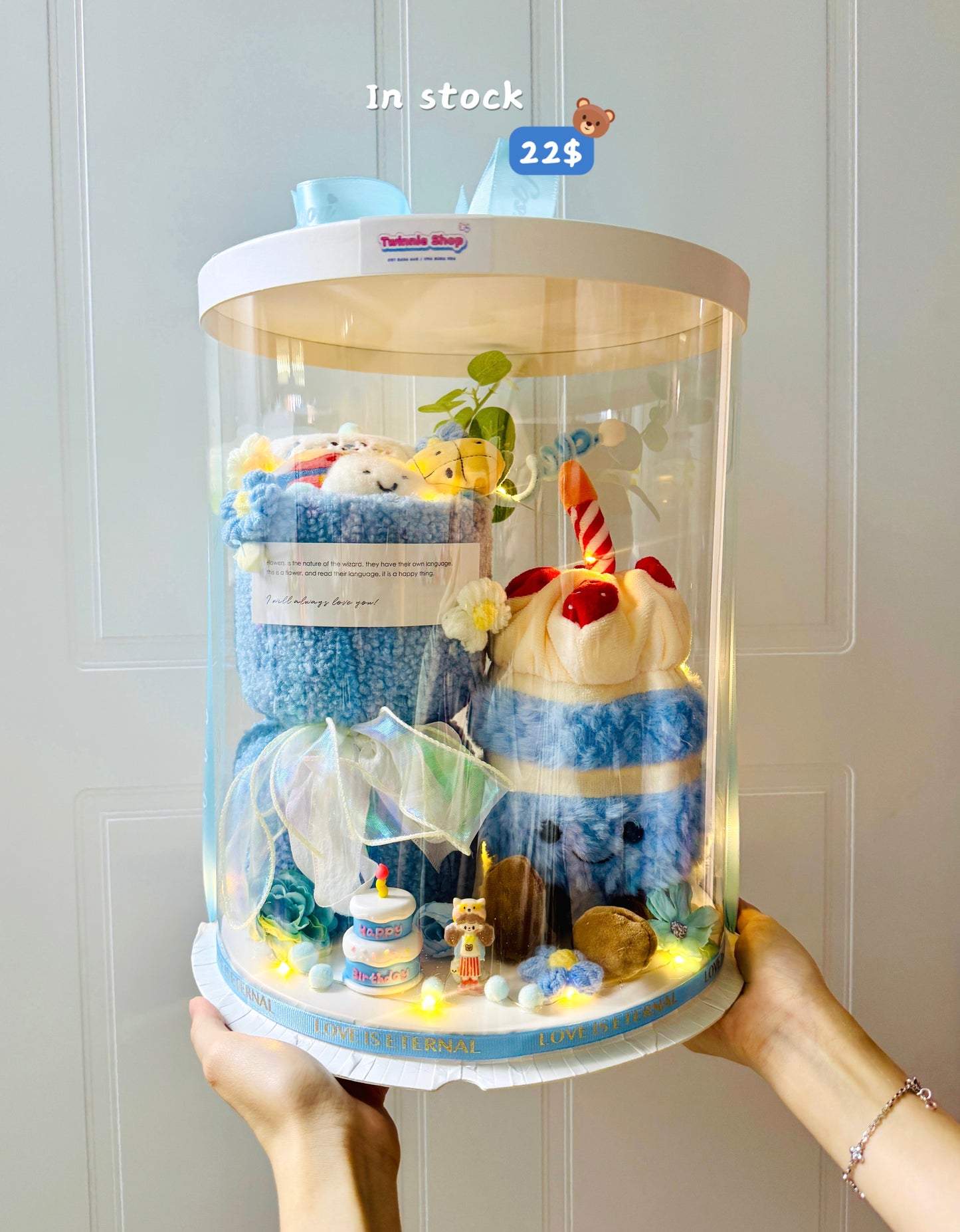 FWB | Birthday blue flowery set