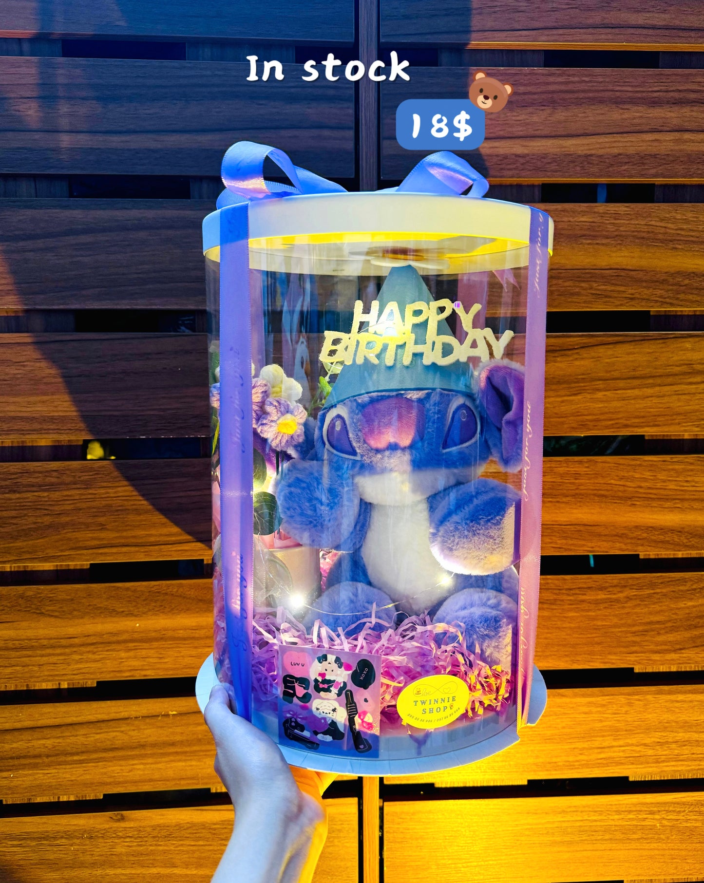 BD18 | purple stitch birthday box