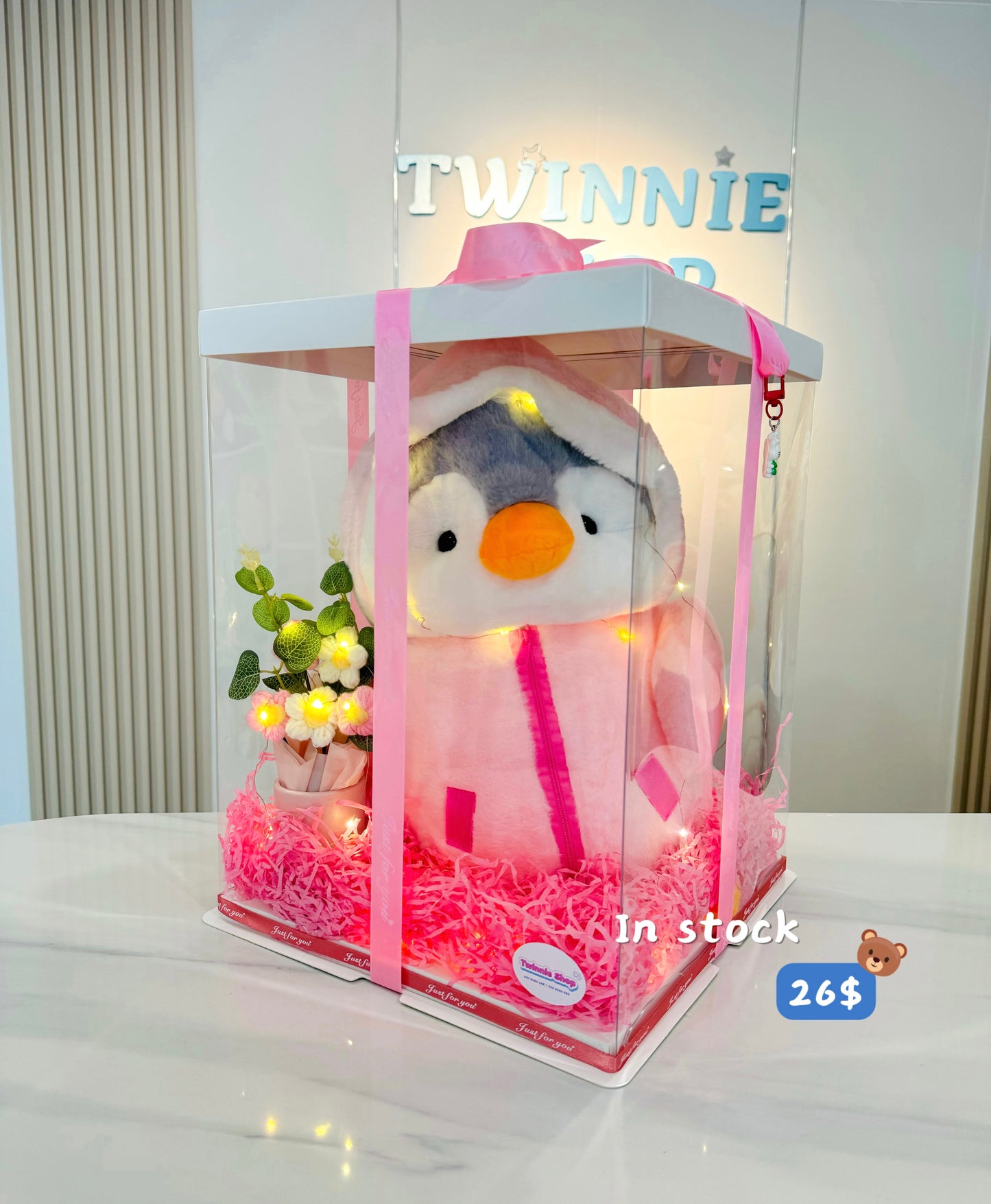 BB | Penguin flower gift set