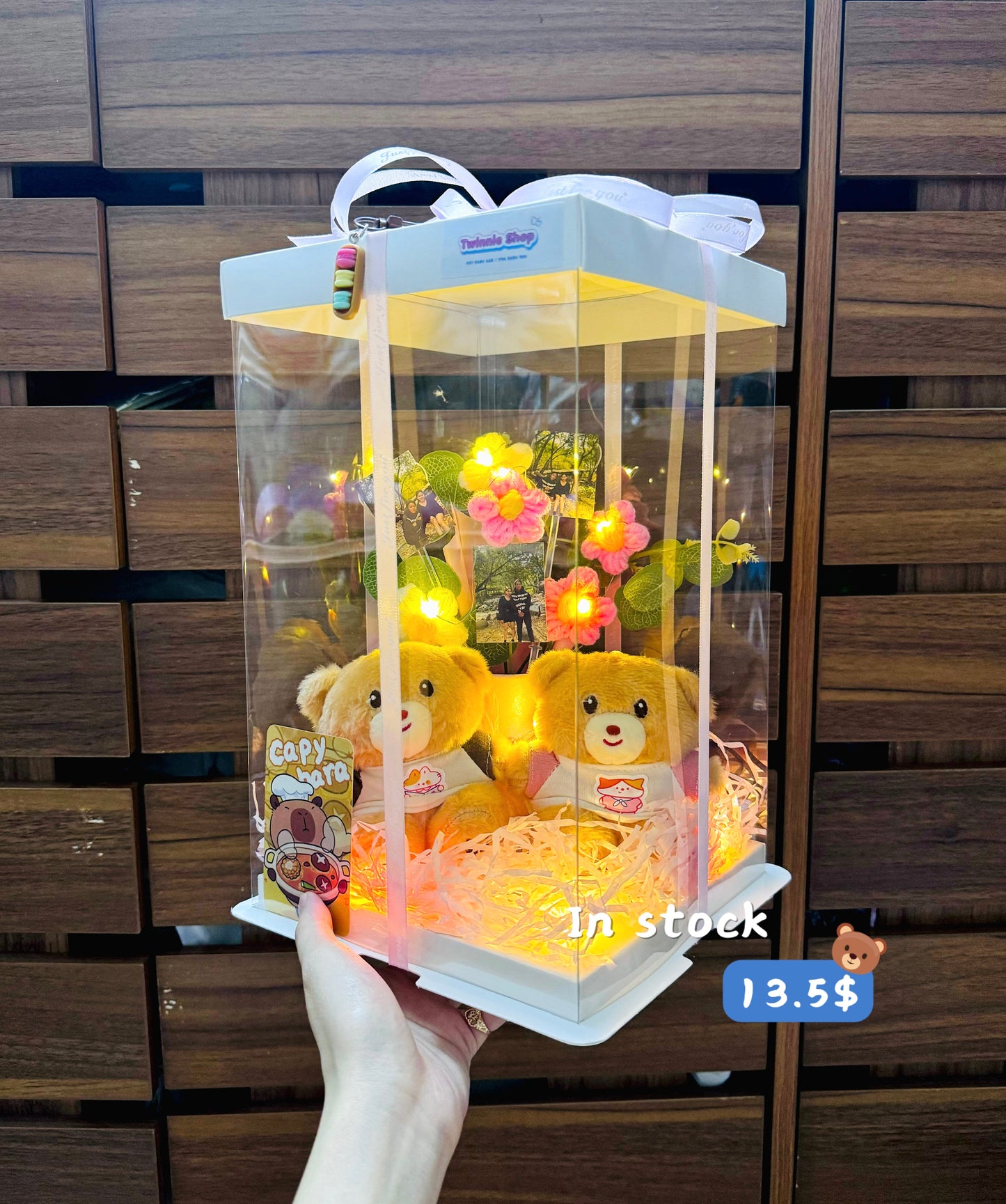 KCB | Couple bear photo flower set