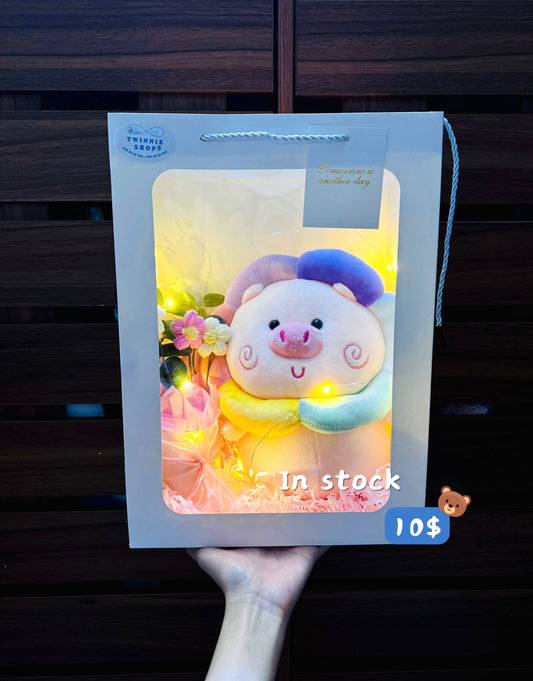 SRBFW | Rainbow pig flower set