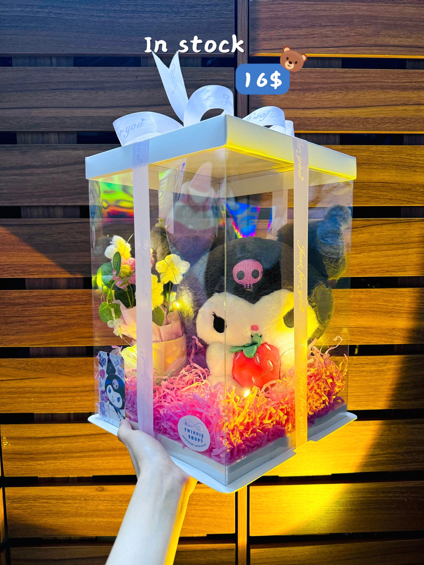 SRBFW | Strawberry Kuromi flower box