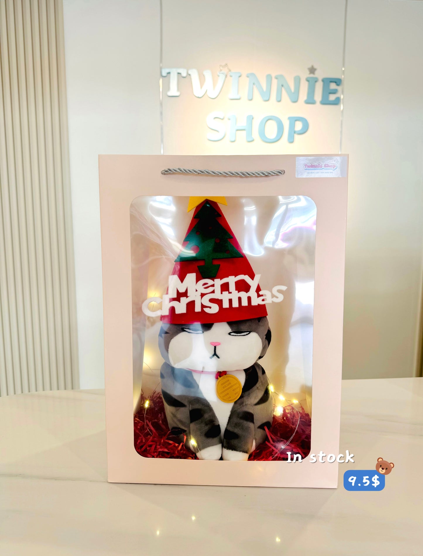 Xmas | Moody cat  gift bag